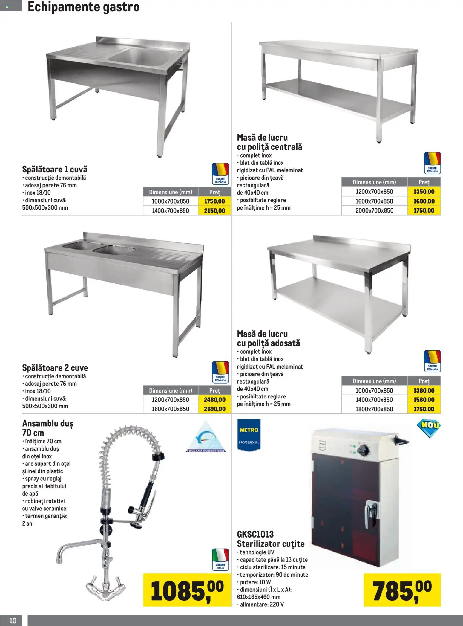 Noul catalog Metro – valabil de la 01.07.2026 | Pagină: 10 | Produse: Inel, Tablă, Masă, Apă