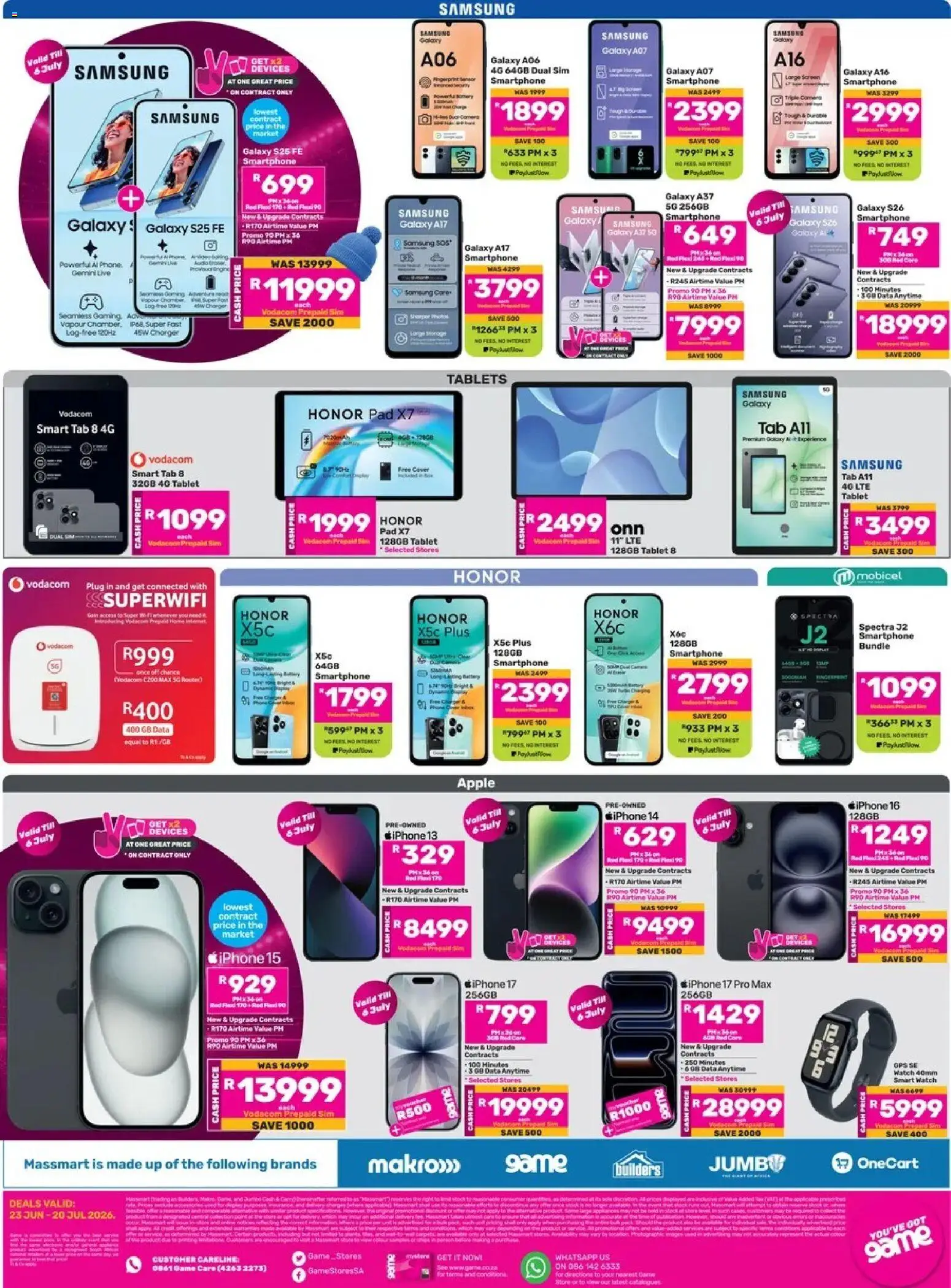 Game - Catalogue valid from 23/06/2026 | Page: 12 | Products: Tablet, Charger, Watch, Phone