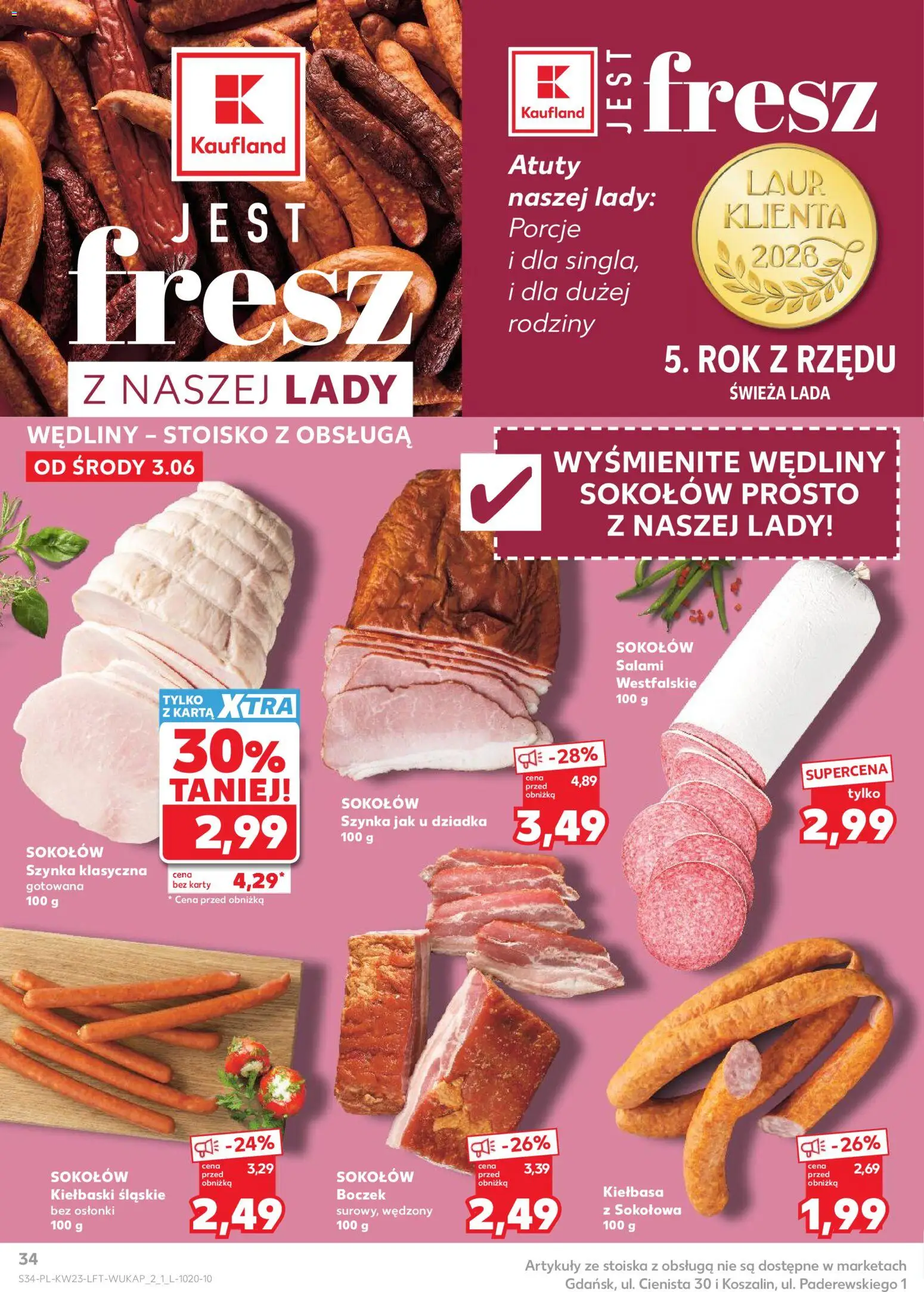 Kaufland Polsko leták od 03.06.2026 | Strana: 34 | Produkty: Karty