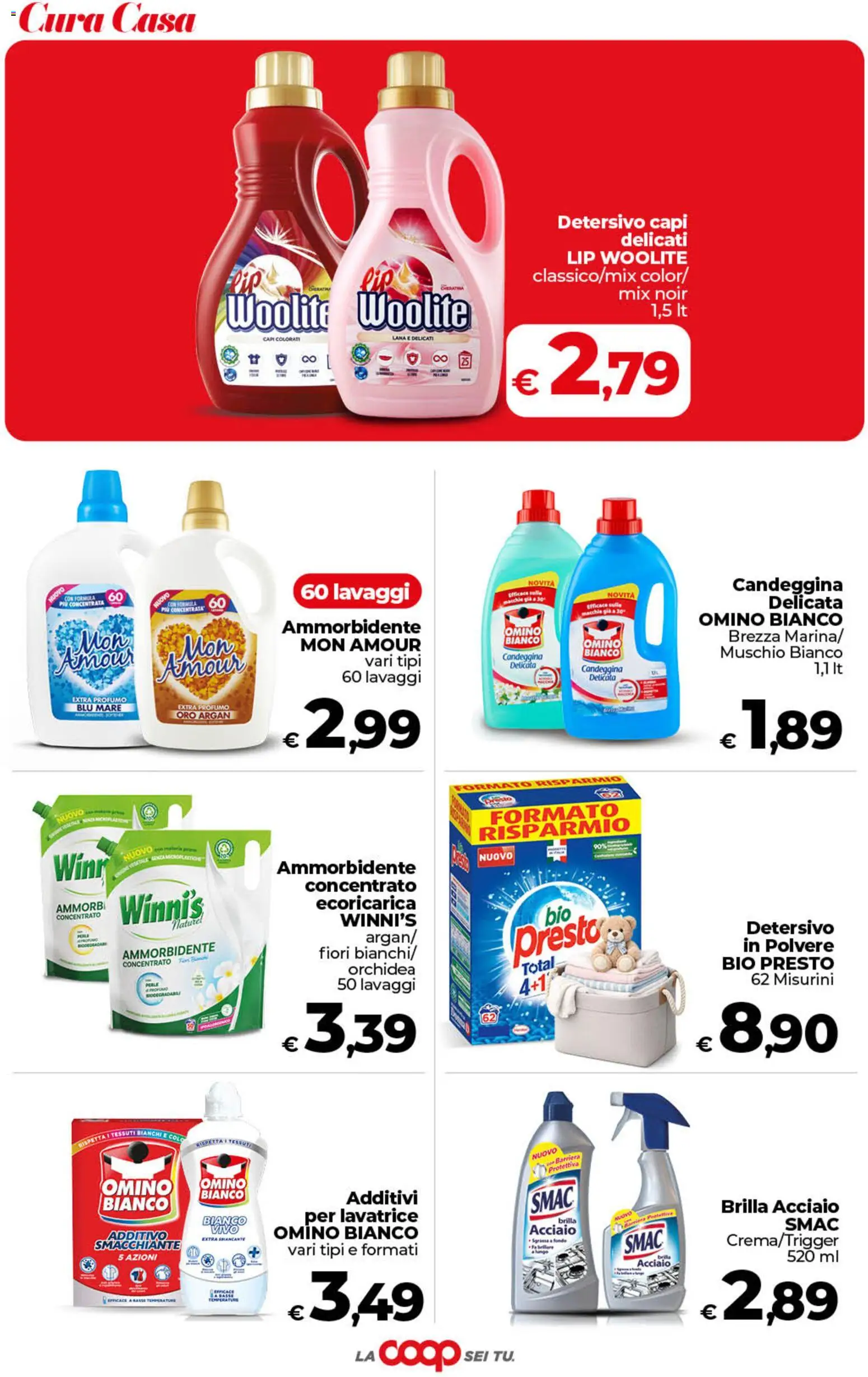 Volantino COOP del 29.05.2026 | Pagina: 41 | Prodotti: Ammorbidente, Candeggina, Lavatrice, Orchidea