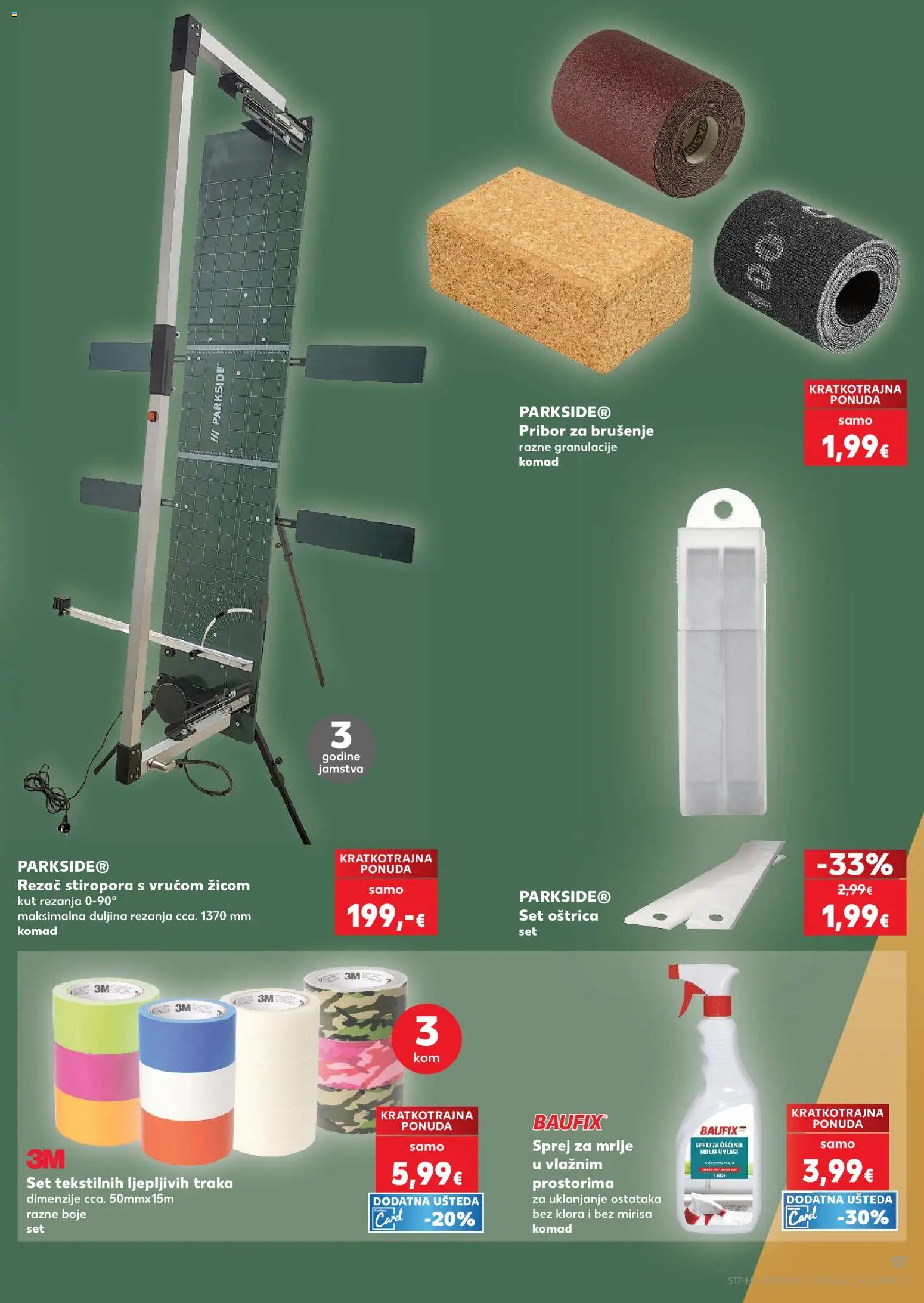 Kaufland HR akciós ujság - amely érvényes a következő dátumtól: 2026.07.08. | Oldal: 17 | Termékek: Parkside