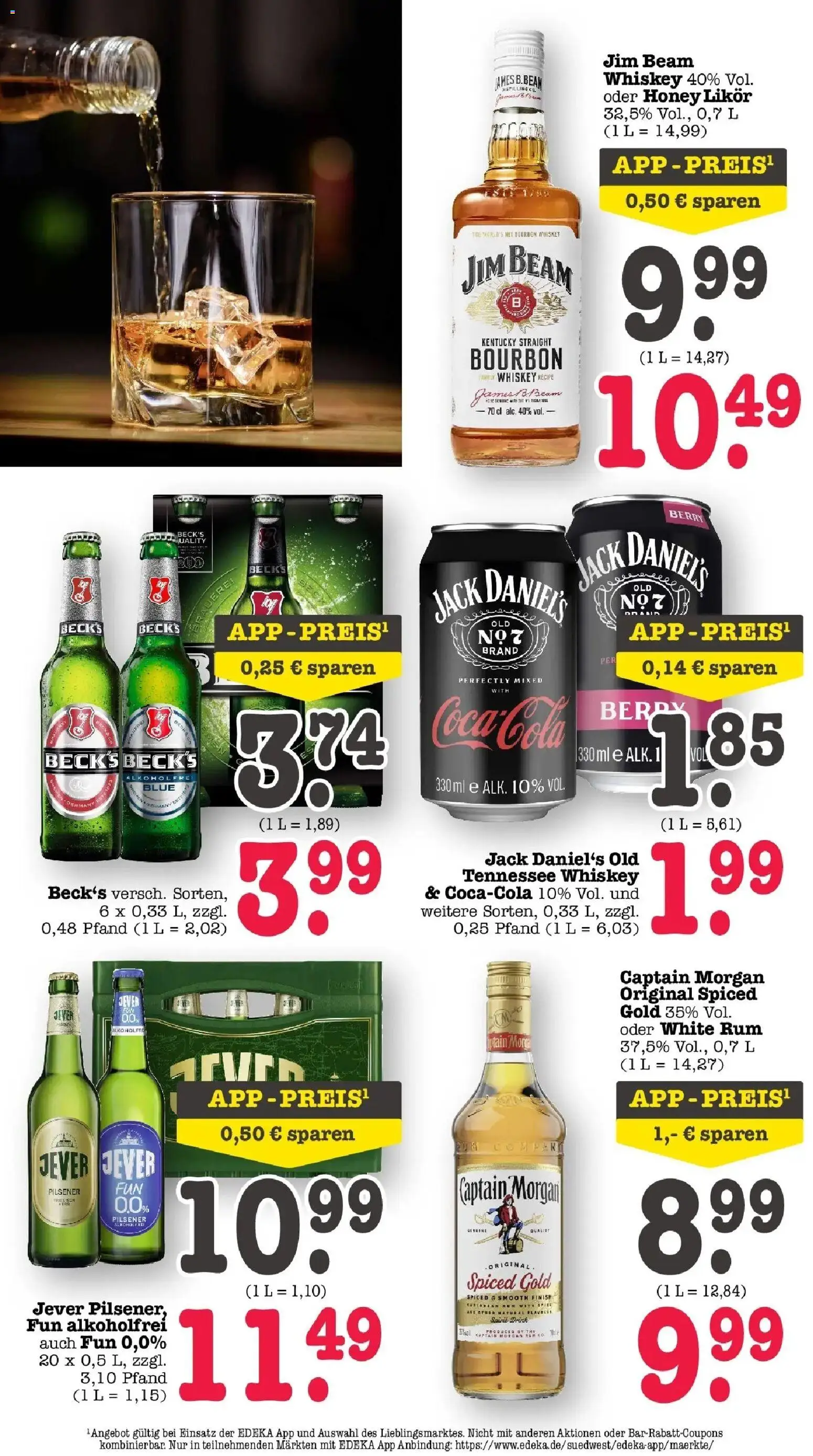 Edeka prospekt Bühlertal	 – gültig ab 10.05.2026 | Seite: 5 | Produkte: Jim beam, Rum, Jack Daniel's, Bourbon