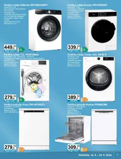 KTC Katalog tehnike i posuđa - Pregled kataloga iz trgovine KTC, vrijedi od 16.09.2026 | Stranica: 7 | Proizvodi: Perilica posuđa, Sušilica rublja, Košare, Sušilica