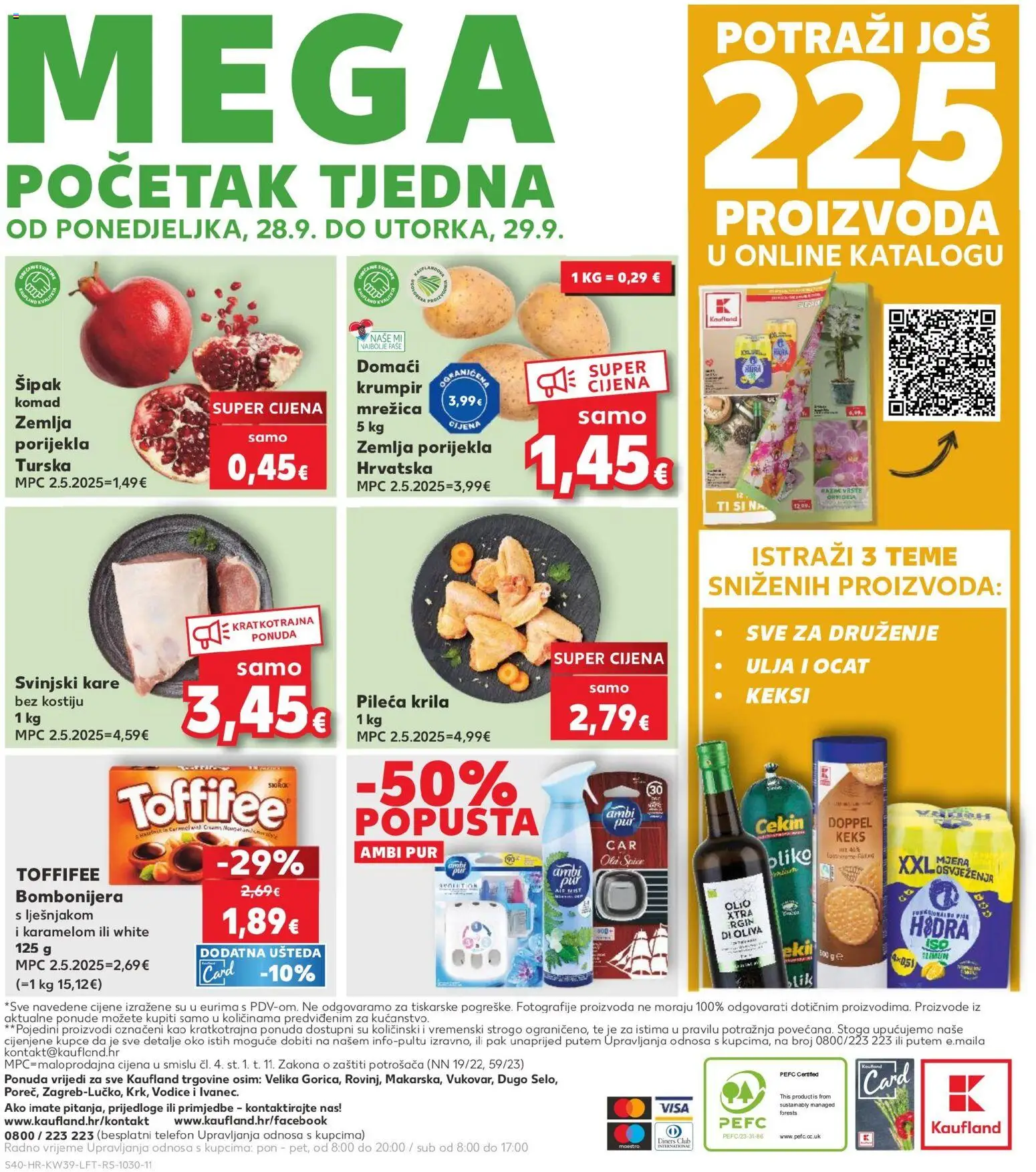 Kaufland HR akciós ujság - amely érvényes a következő dátumtól: 2026.09.23. | Oldal: 40 | Termékek: Telefon, Ambi Pur, Toffifee, Pur