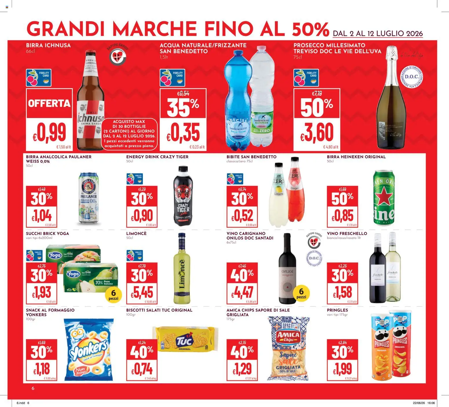 Volantino Pan del 02/07/2026 | Pagina: 6 | Prodotti: Sale, Limone, Vino, Pera
