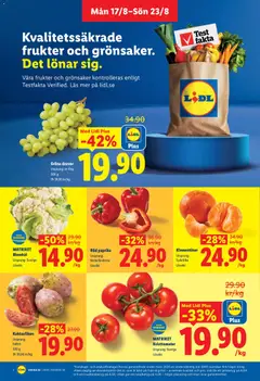 MATRIKET Blomkål, Blomkål, Ursprung: Sverige, Lösvikt - Förhandsvisning av reklamblad från butik Lidl aktuell från 17/08/2026 | Sida: 2