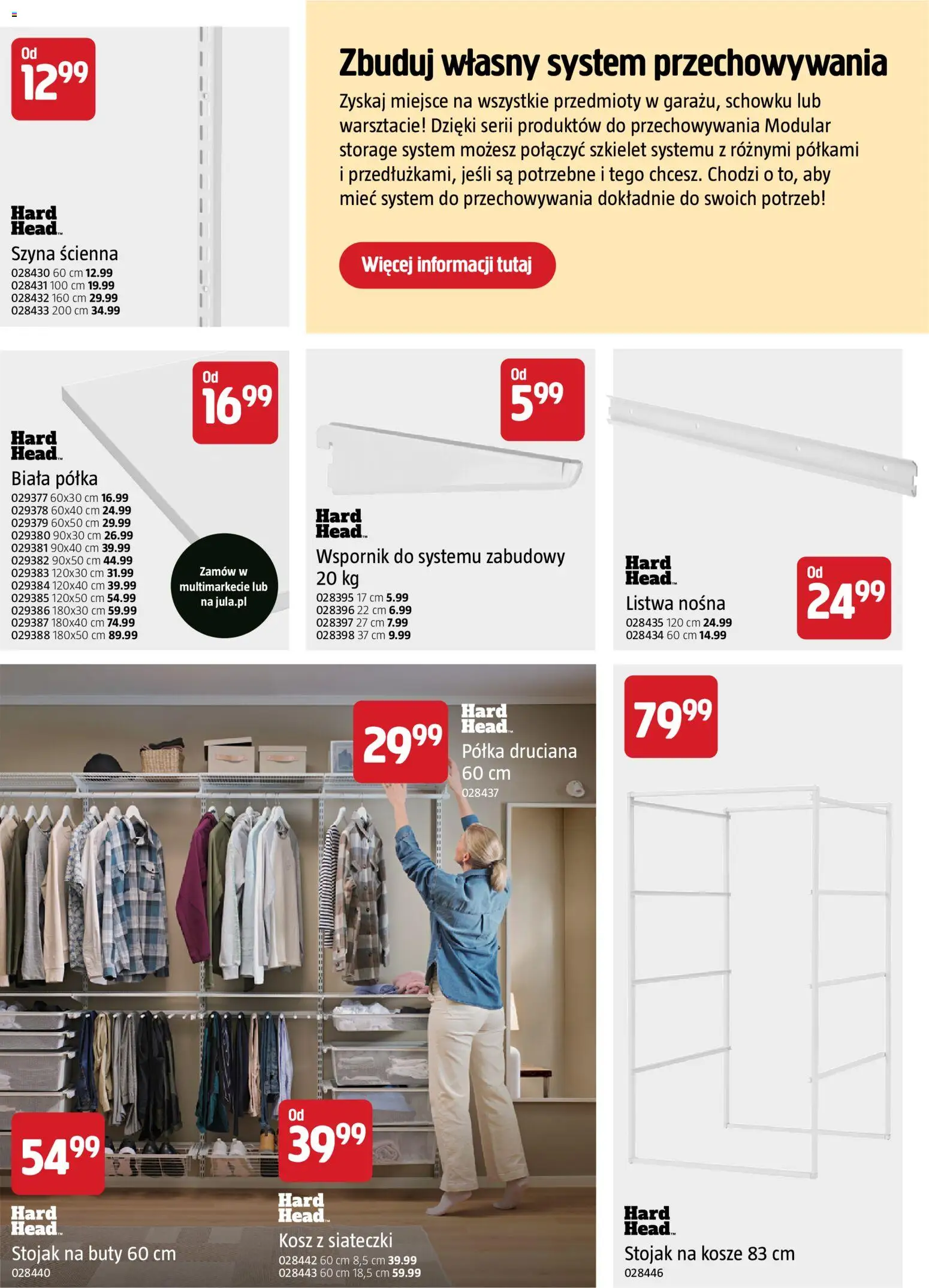 Jula gazetka - Rozpocznij jesienne majsterkowanie od 10.09.2026 | Strona: 19 | Produkty: Buty, Półka, Kosz