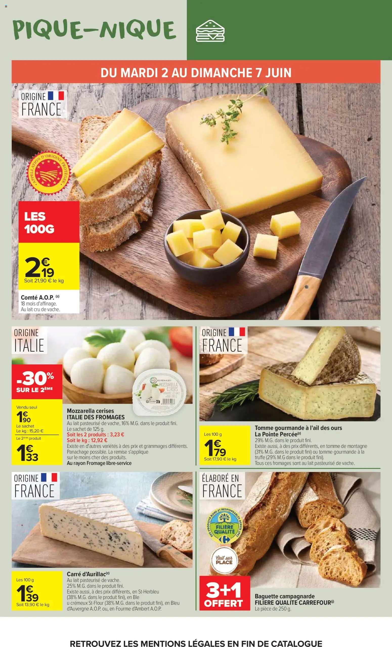 {H1} | Page: 10 | Produits: Cerises, Mozzarella, Lait, Fromage