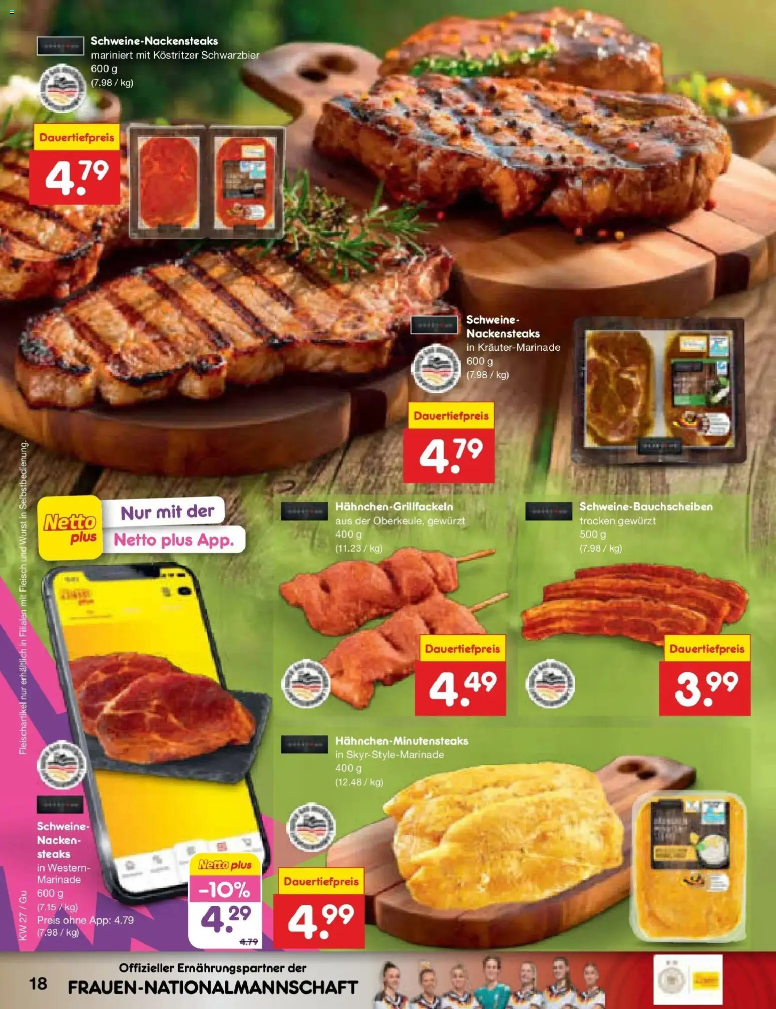 Netto Marken-Discount Prospekt Augustusburg – gültig ab 29.06.2026 | Seite: 26 | Produkte: Nackensteaks, Kostritzer, Wurst, Fleisch