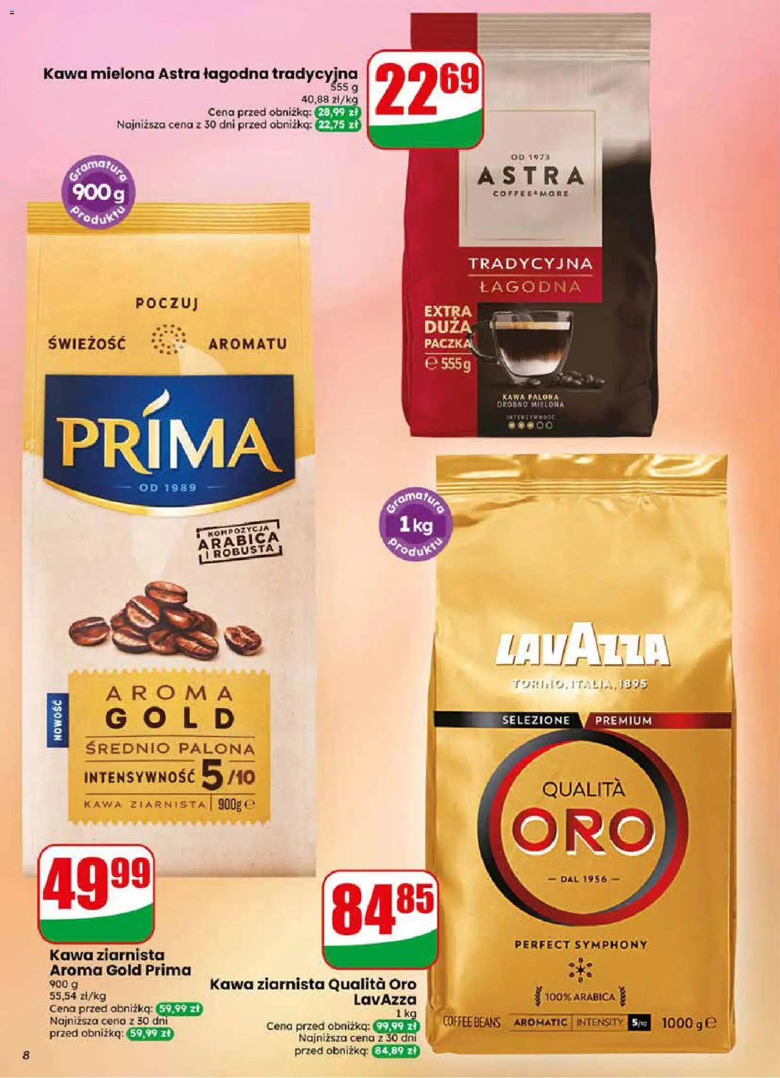 Dino gazetka od 20.05.2026 | Strona: 8 | Produkty: Kawa ziarnista, Lavazza, Kawa