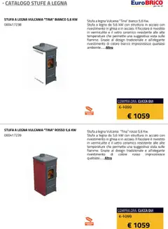 Anteprima del volantino Eurobrico Stufe a Legna catalogo valido a partire dal 23.07.2025 | Pagina: 26 | Prodotti: Stufa a legna, Stufa