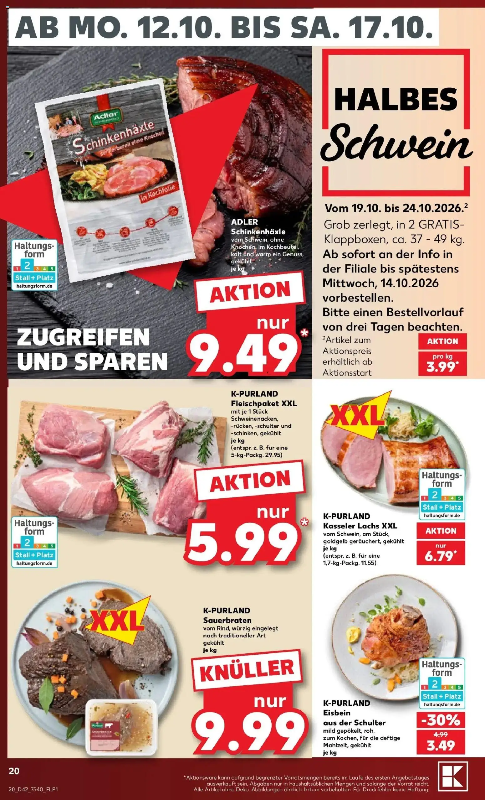 Prospekt Kaufland ab 12.10.2026 » Angebote Online zum Blättern | Seite: 24 | Produkte: Lachs, Schulter