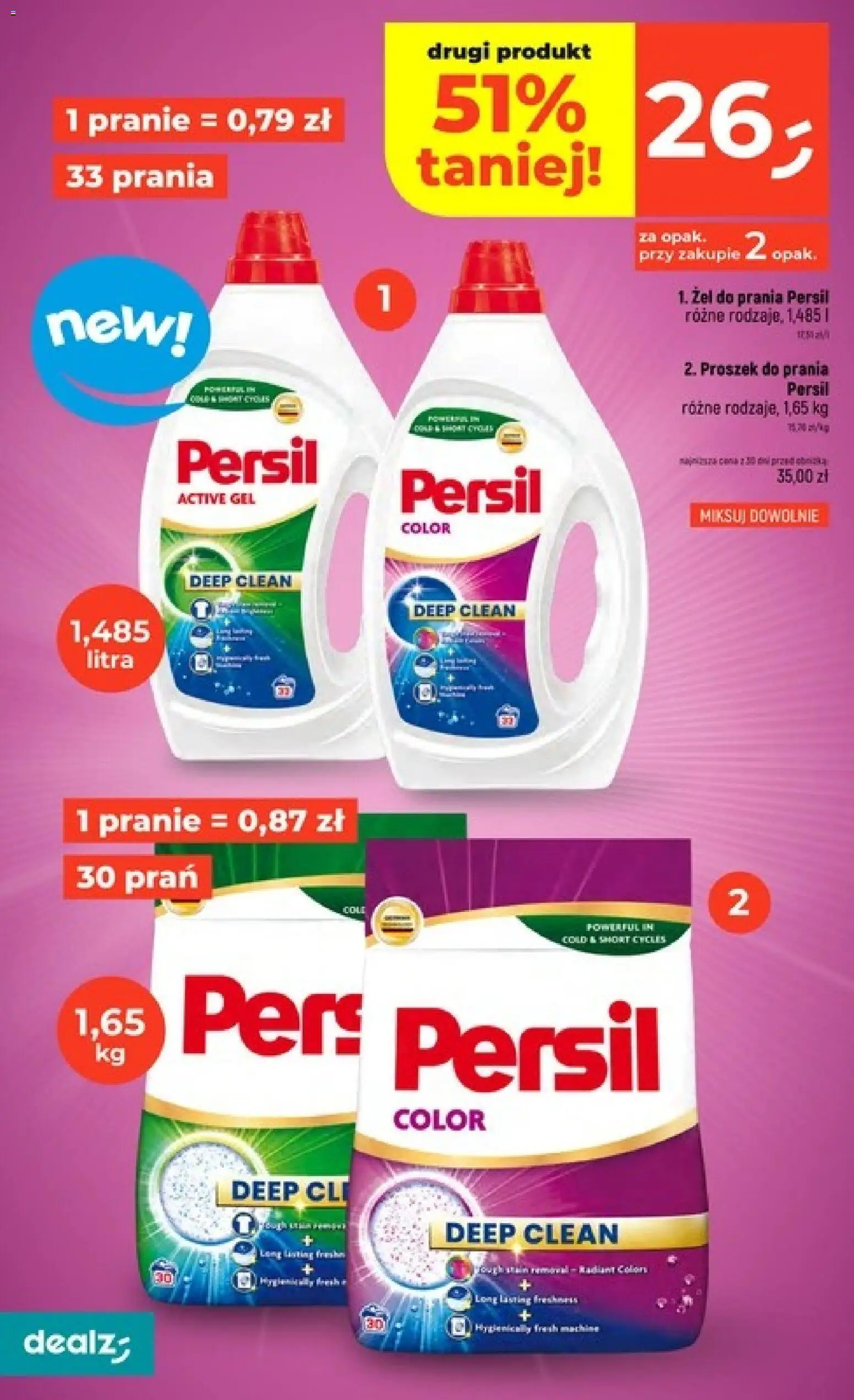 Dealz gazetka od 28.05.2026 | Strona: 40 | Produkty: Persil, Żel do prania persil, Proszek do prania, Proszek do prania Persil