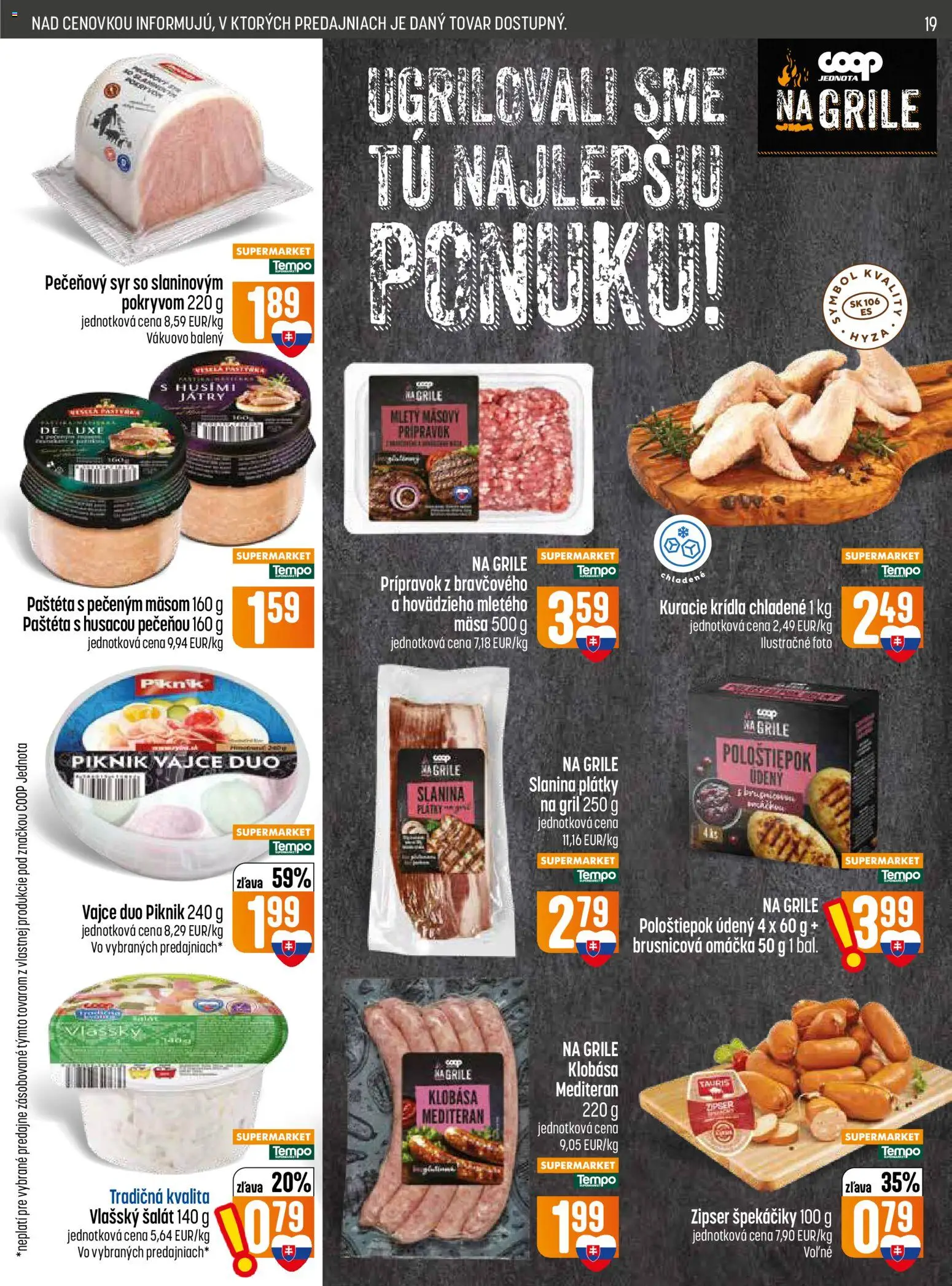 Nové COOP Jednota akcie – leták je platný od 26.08.2026 | Strana: 19
