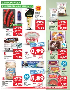 Kaufland leták platný od 25.06.2026 | Strana: 82 | Produkty: Klobása, Treska