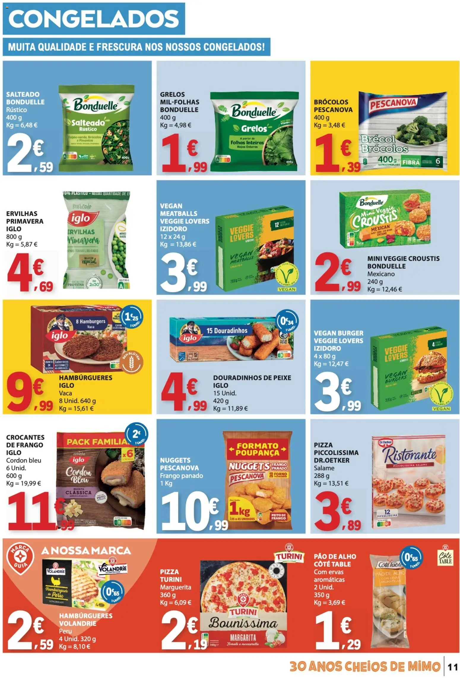 E.Leclerc folheto │ válido de 28.05.2026 | Página: 11 | Produtos: Forno, Hambúrguer, Pizza, Proteina