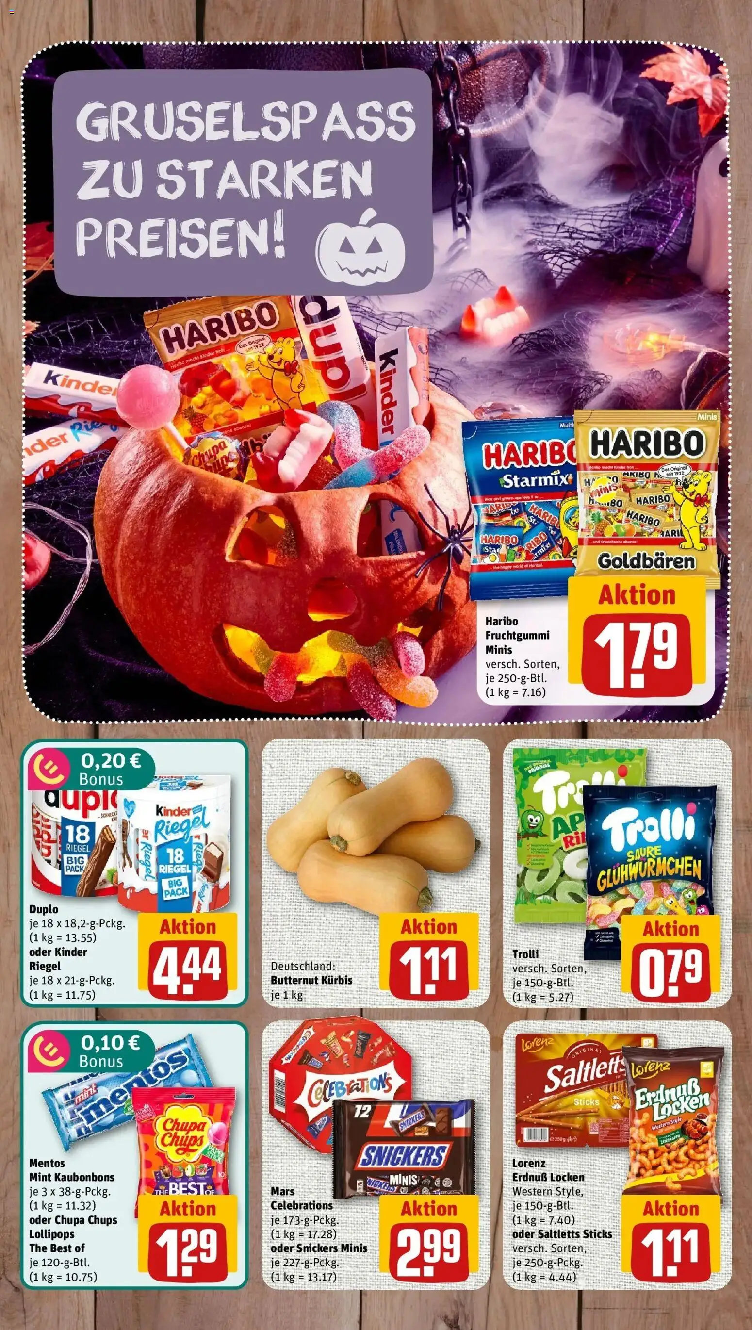 REWE Prospekt ab 26.10.2026 zum Blättern » Angebote | Seite: 2 | Produkte: Haribo, Celebrations, Snickers, Mars