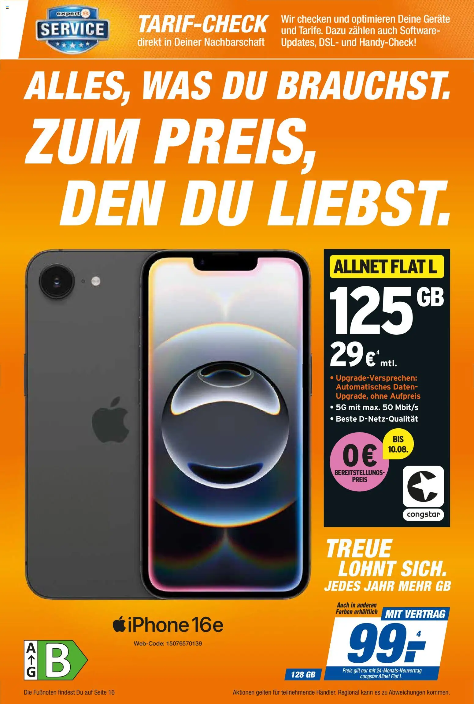 Expert Smarthphone Highlights im August – gültig ab 01.08.2026 | Seite: 13 | Produkte: Iphone