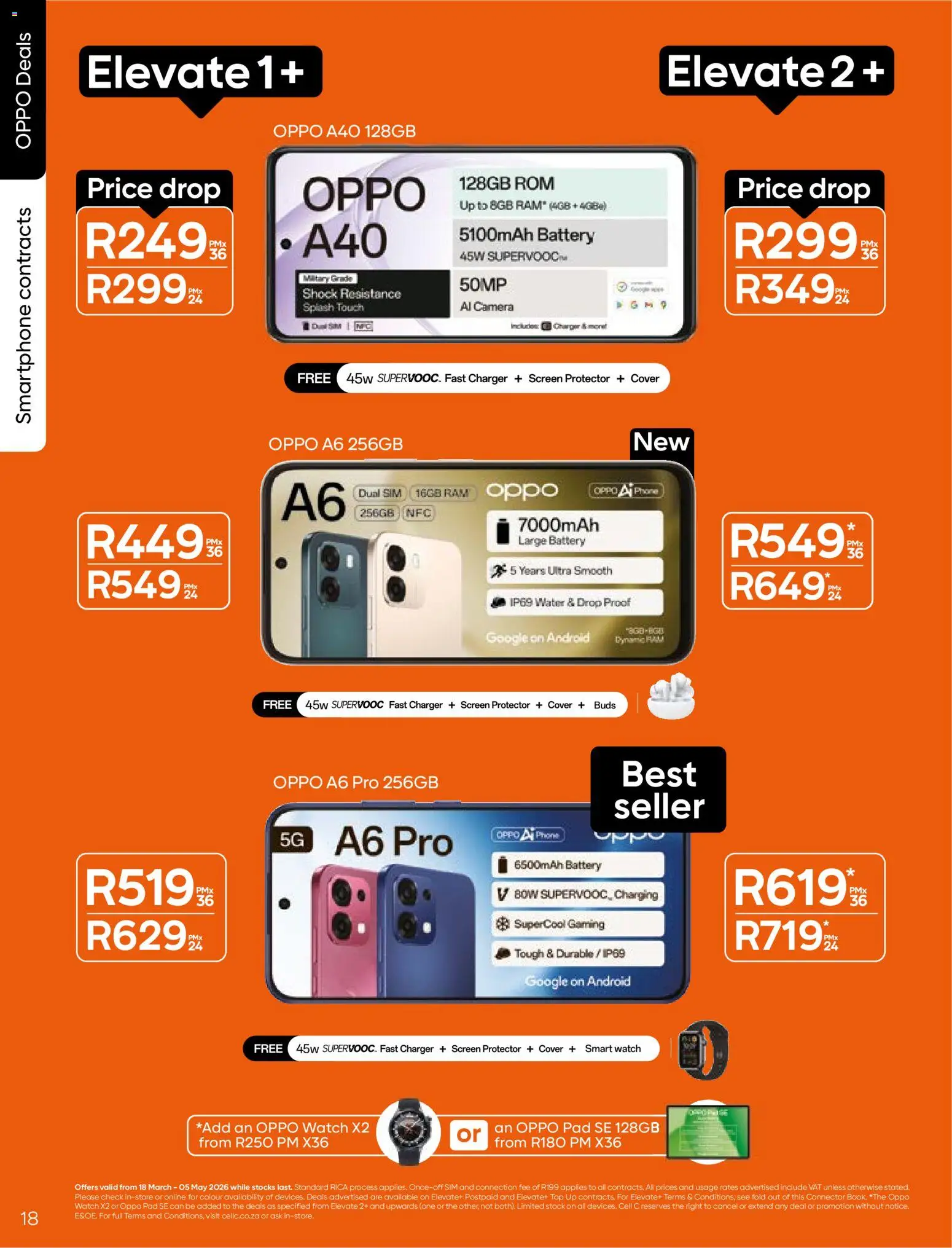 New Cell C catalogue – valid from 18.03.2026 | Page: 20 | Products: Cover, Smartphone, Camera, Stock
