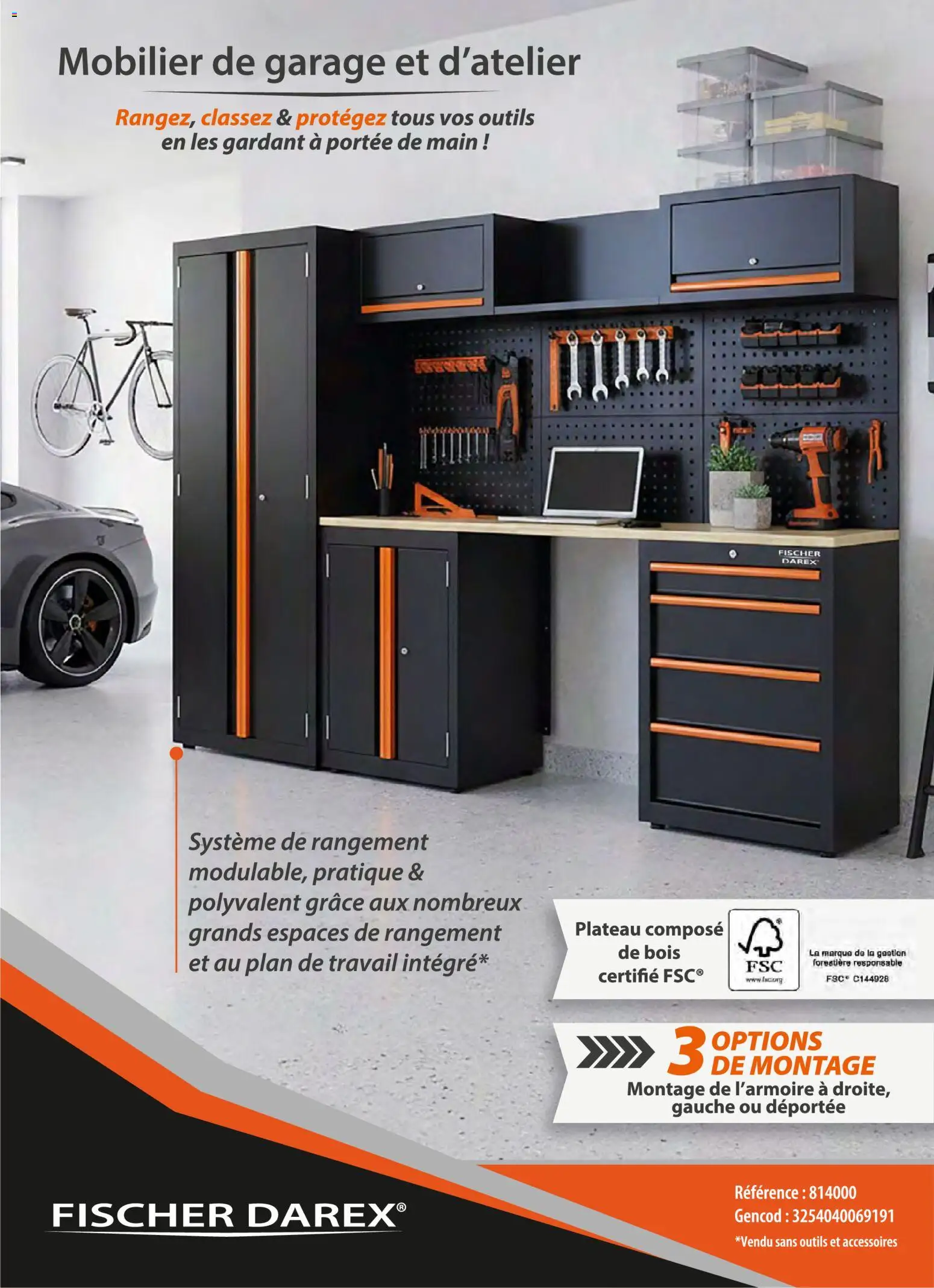 {H1} | Page: 104 | Produits: Plan de travail, Plateau, Outils, Garage