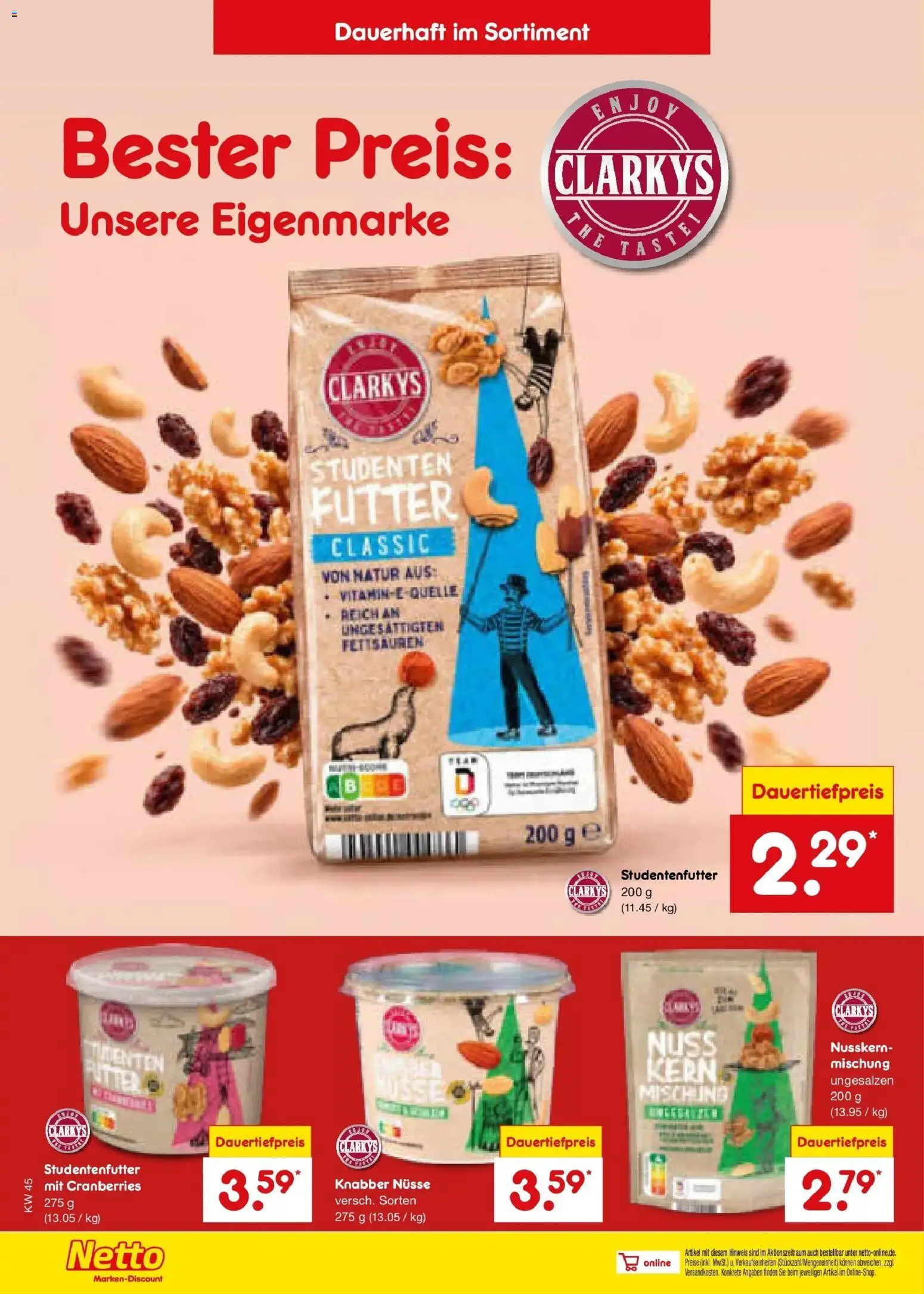 Netto Marken-Discount Prospekt Nürnberg (ab 02.11.2026) » Angebote | Seite: 48 | Produkte: Nüsse