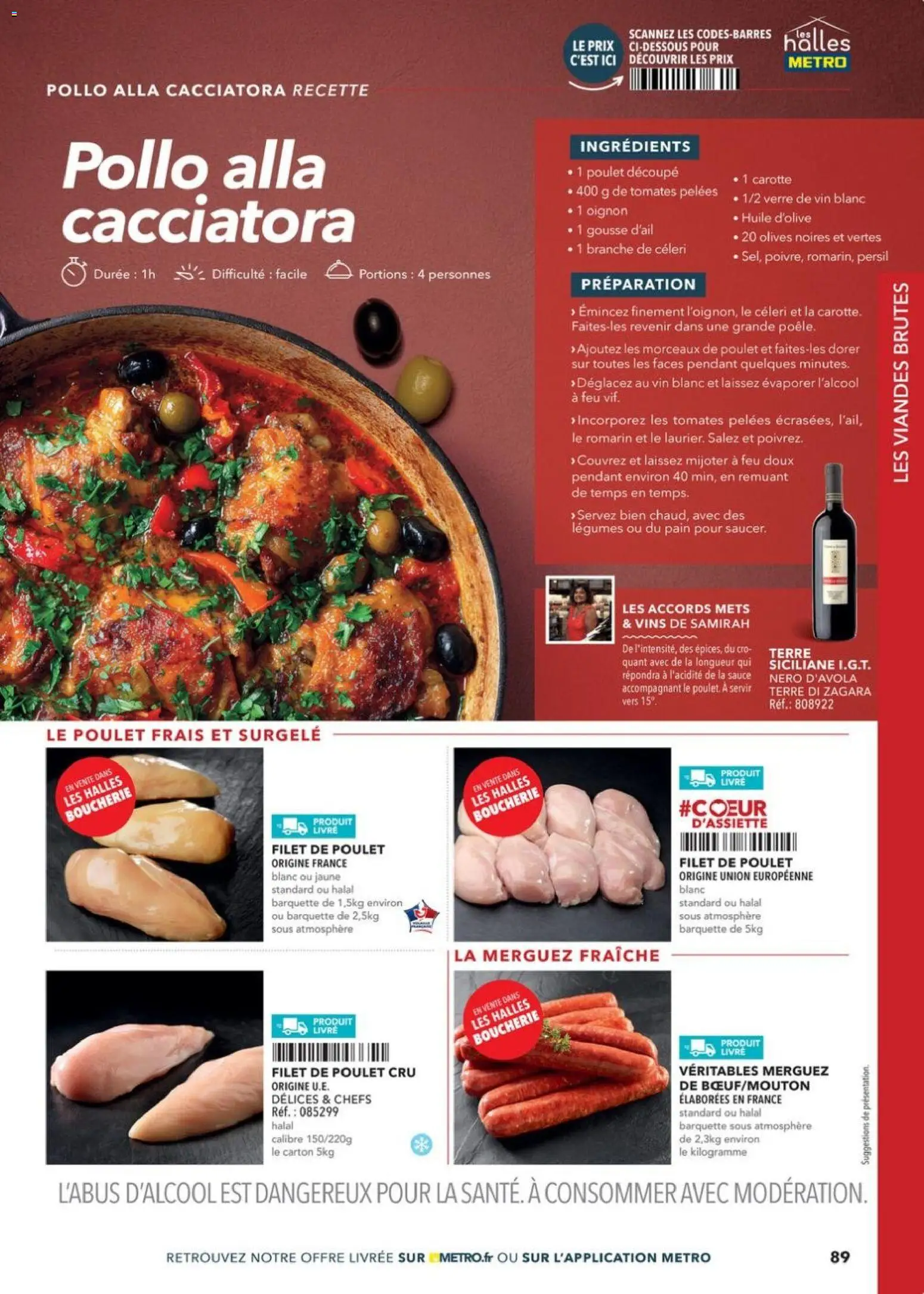 {H1} | Page: 89 | Produits: Oignon, Pain, Vin, Carotte