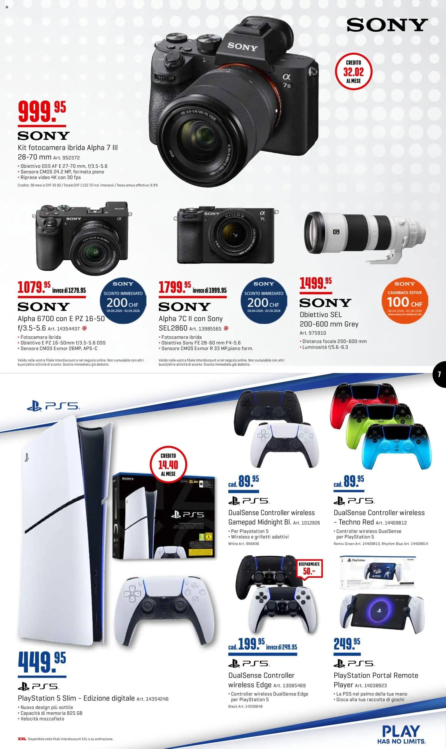 Interdiscount aktionen Hit Della Settimana – gültig ab 11.05.2026 | Seite: 7 | Produkte: Player, Video, Playstation, Sony