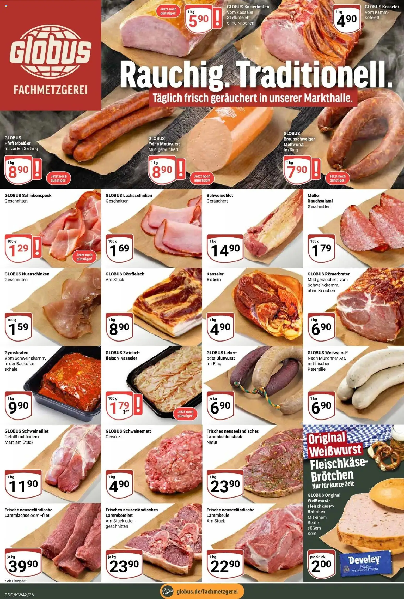 Globus Prospekt Braunschweig (ab 12.10.2026) » Angebote online | Seite: 10 | Produkte: Weißwurst, Schweinefilet, Backofen, Petersilie