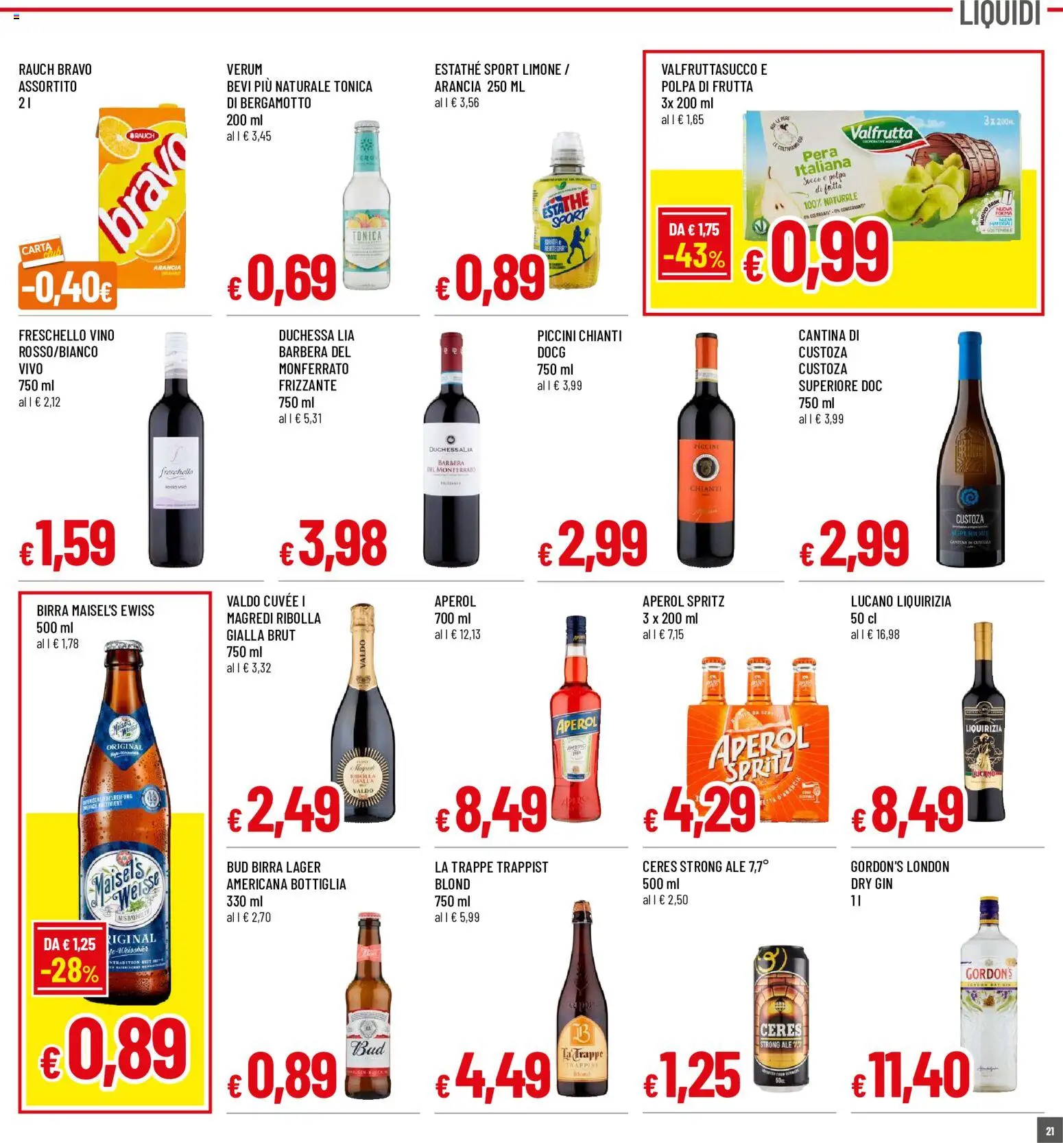 Volantino Galassia del 03/09/2026 | Pagina: 21 | Prodotti: Succo, Limone, Vino, Arancia
