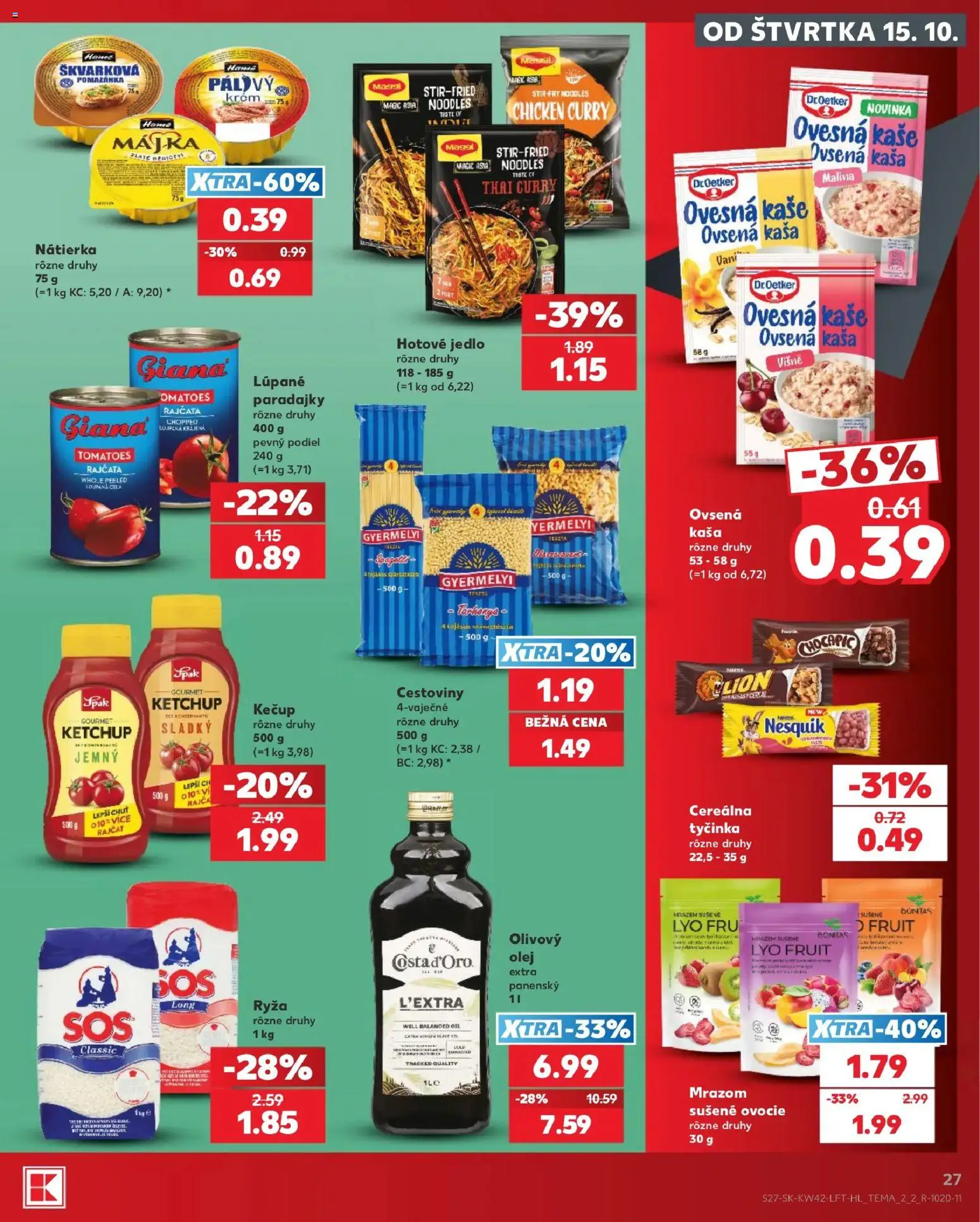 Nové Kaufland akcie – leták je platný od 15.10.2026 | Strana: 27