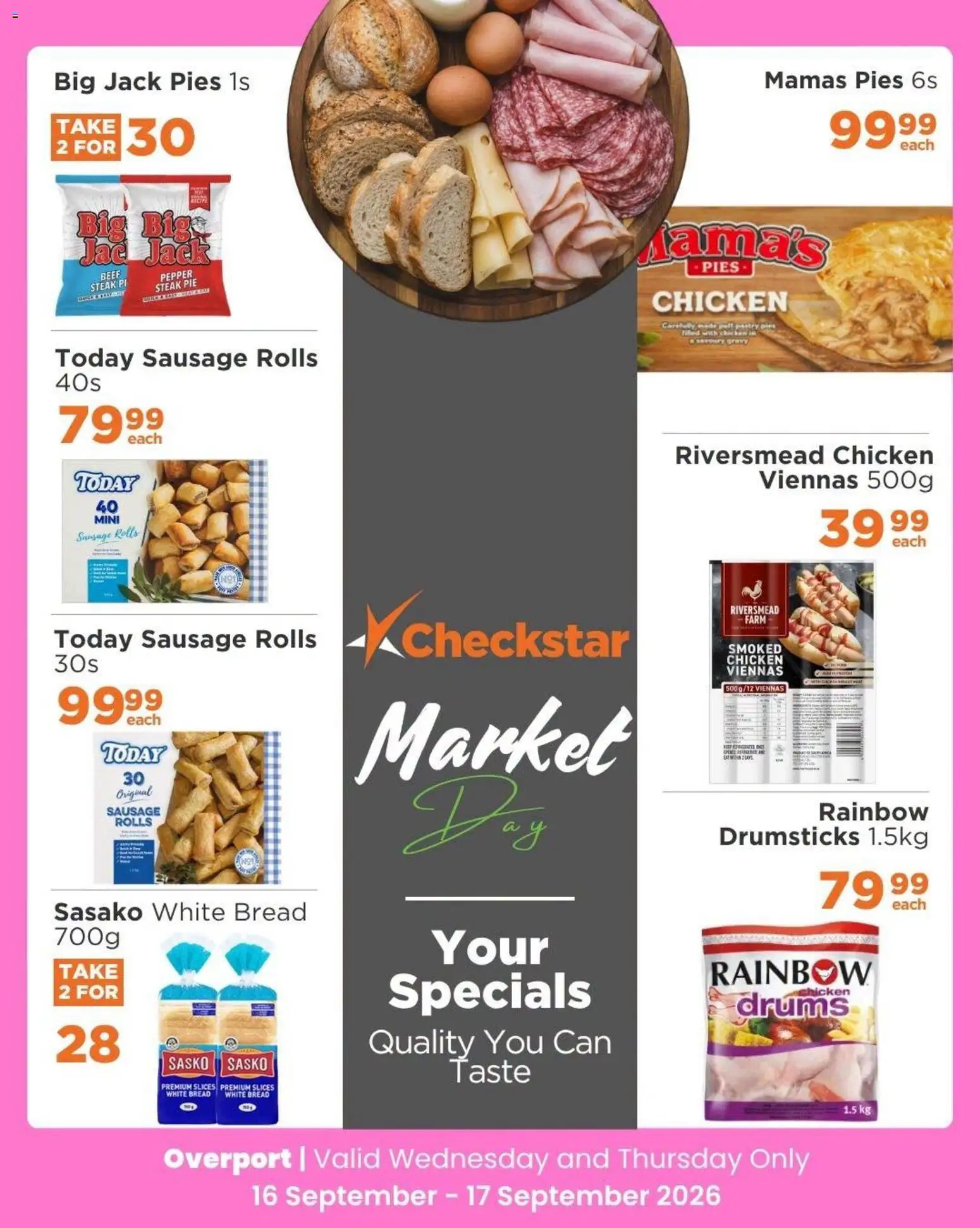 New Check Star catalogue – valid from 16/09/2026 | Page: 8 | Products: Steak, Bread, Chicken, Pepper