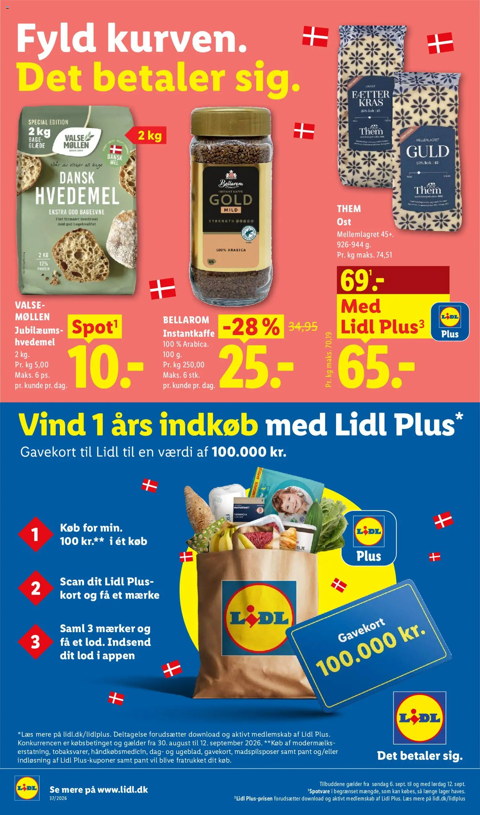 Lidl tilbudsavis – gyldig fra 06/09/2026 | Side: 9 | Produkter: Ost, Kaffe, Hvedemel, Søm