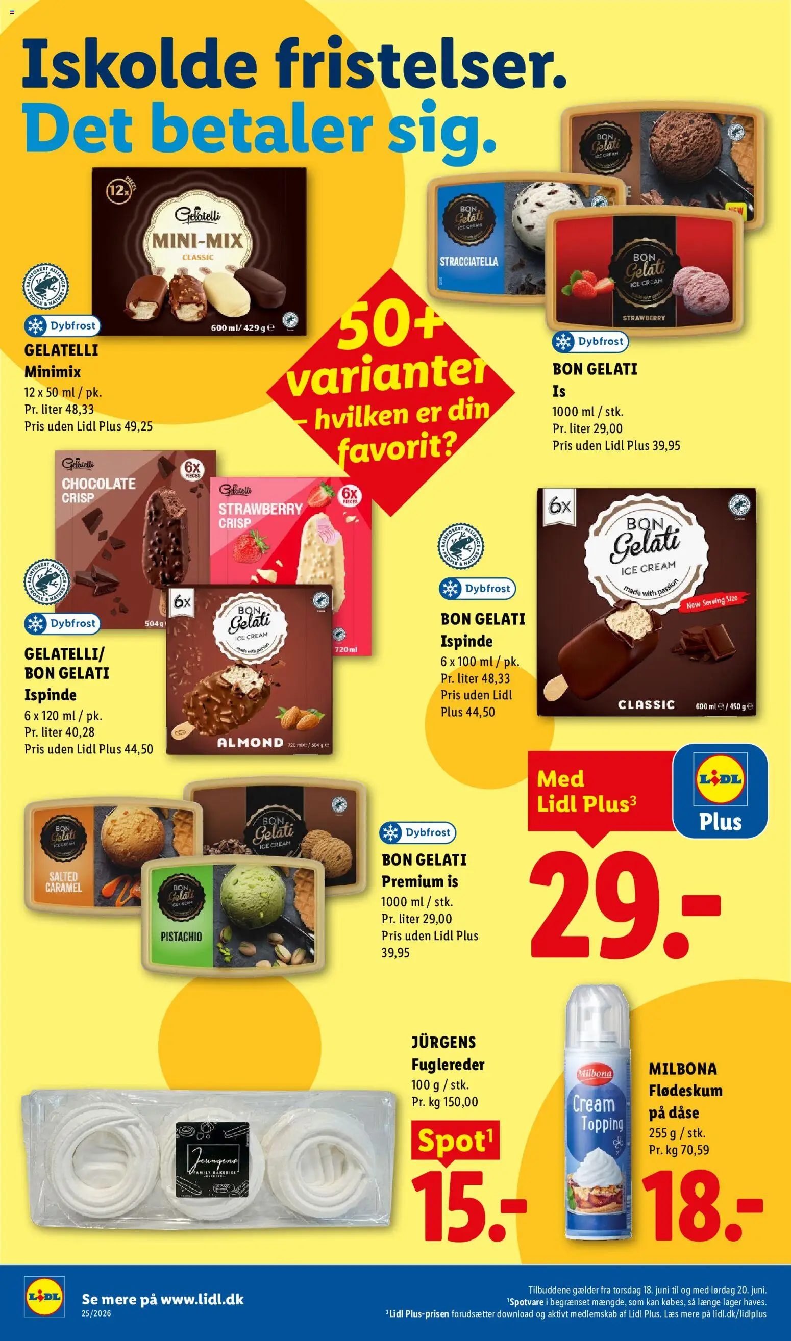 Lidl tilbudsavis – gyldig fra 18.06.2026 | Side: 4 | Produkter: Is, Søm