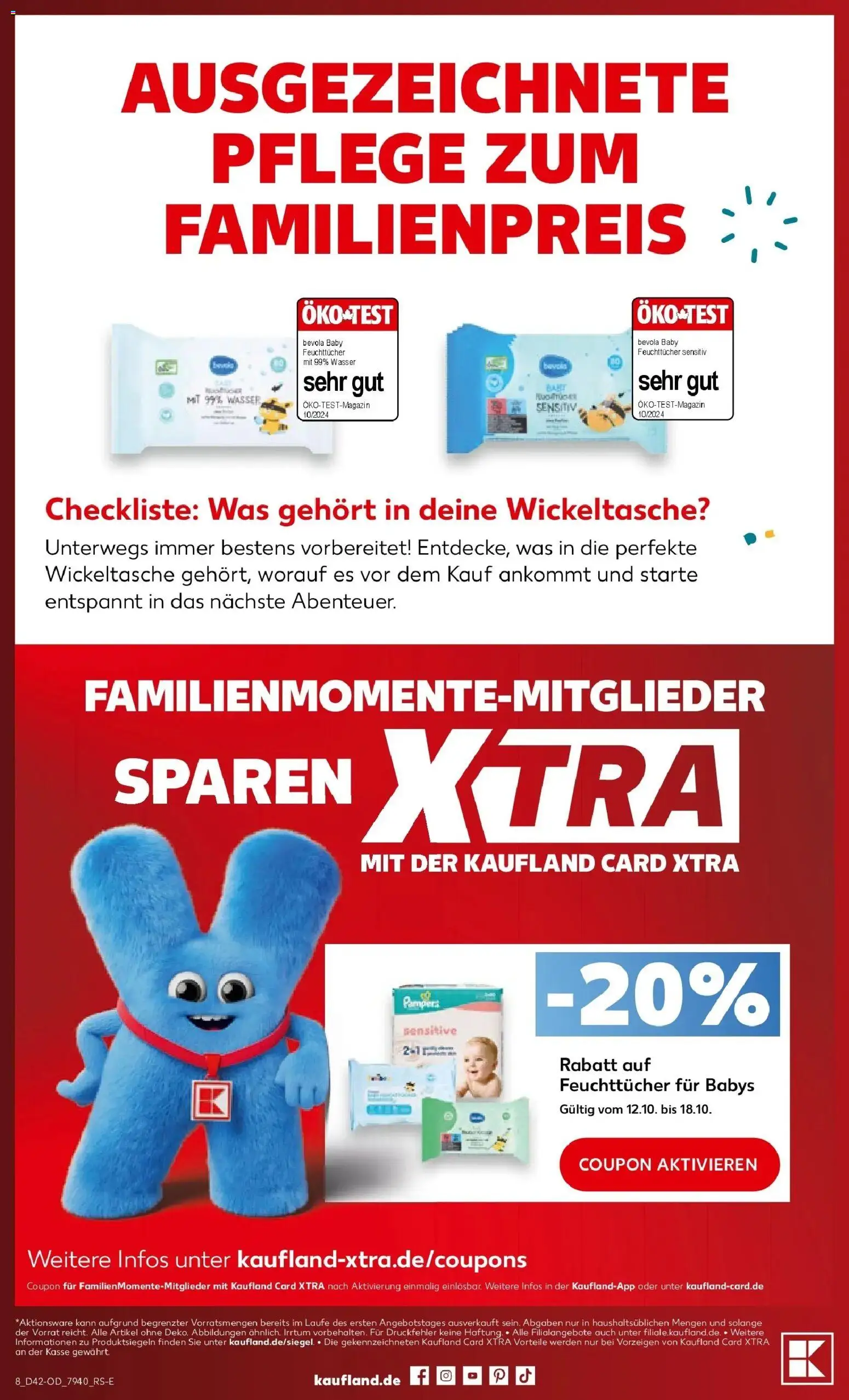 Prospekt Kaufland ab 12.10.2026 » Angebote Online zum Blättern | Seite: 80 | Produkte: Pampers, Wasser