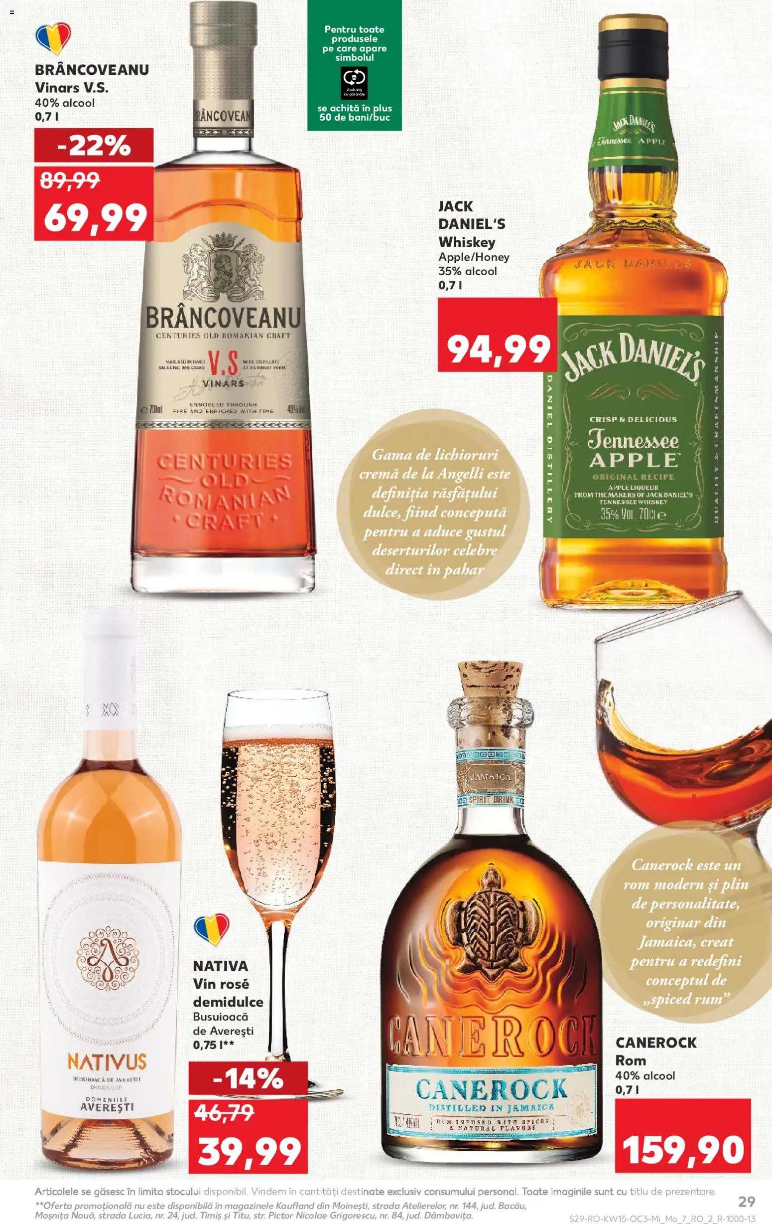 Noul catalog Kaufland – valabil de la 08.04.2026 | Pagină: 29 | Produse: Cremă, Apple, Vin, Rom