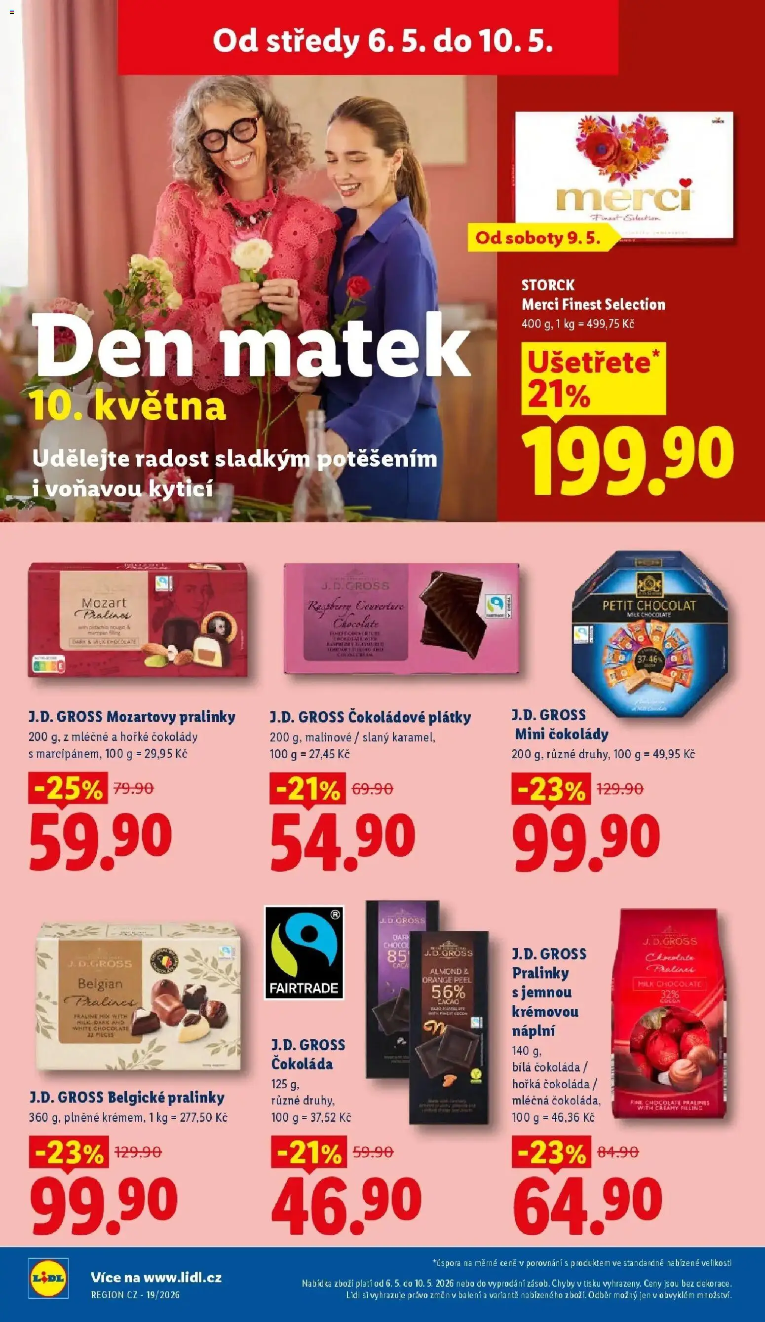 Lidl aktuální leták od 06.05.2026 | Strana: 42 | Produkty: Slaný karamel, Čokoláda, Finest, Belgické pralinky