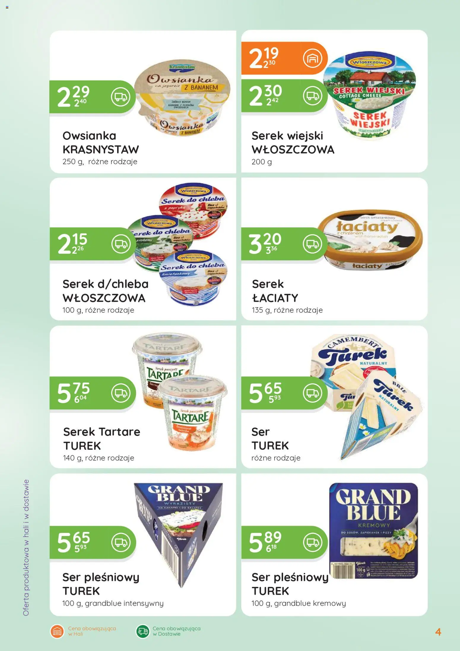 Eurocash gazetka - Oferta Handlowa od 04.05.2026 | Strona: 4 | Produkty: Ser pleśniowy, Papryka, Camembert, Ser