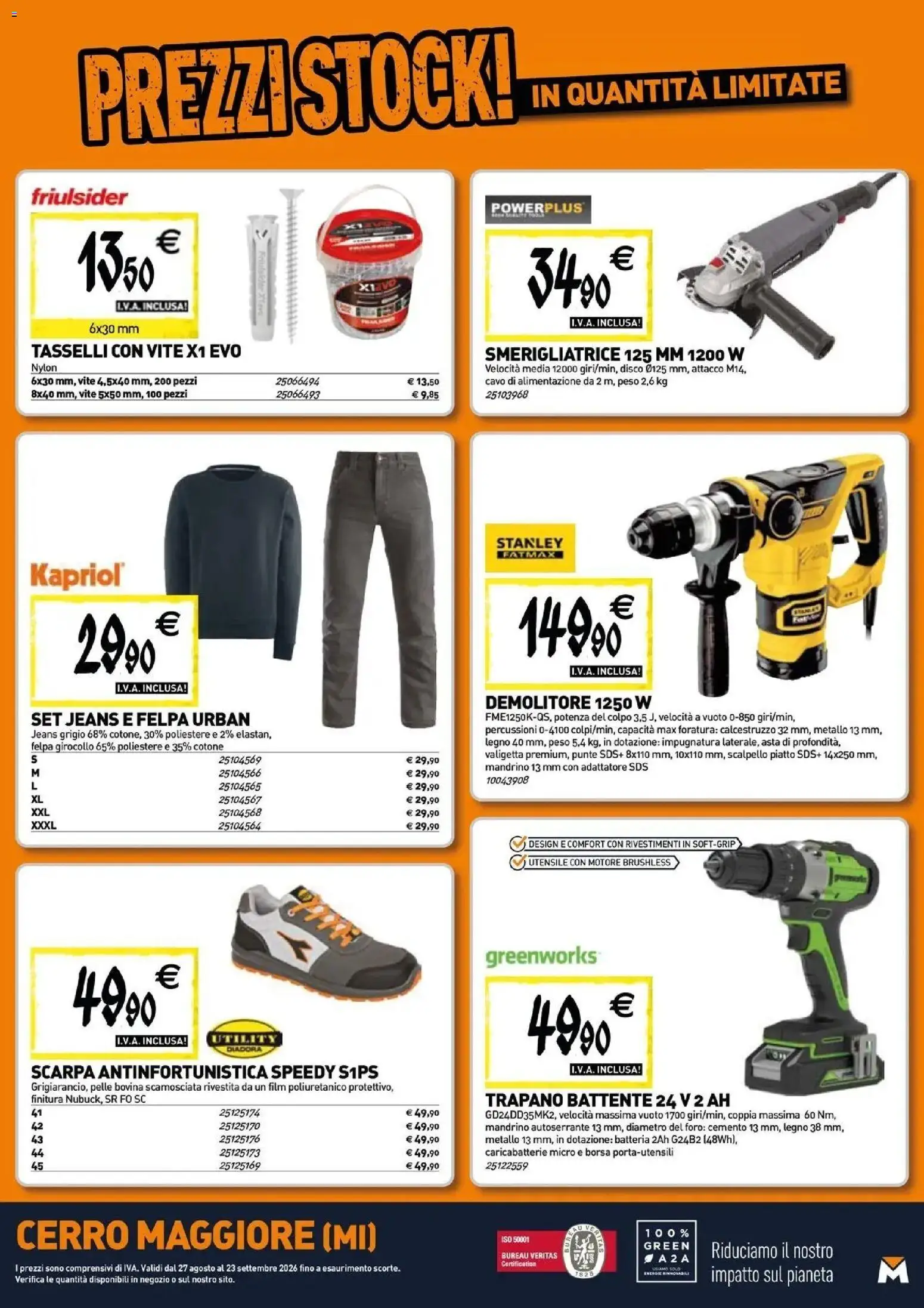 Nuovo TECNOMAT catalogo Cerro Maggiore dal 27/08/2026 > offerte anteprima 🛍️ | Pagina: 20 | Prodotti: Jeans, Trapano, Adattatore, Piatto