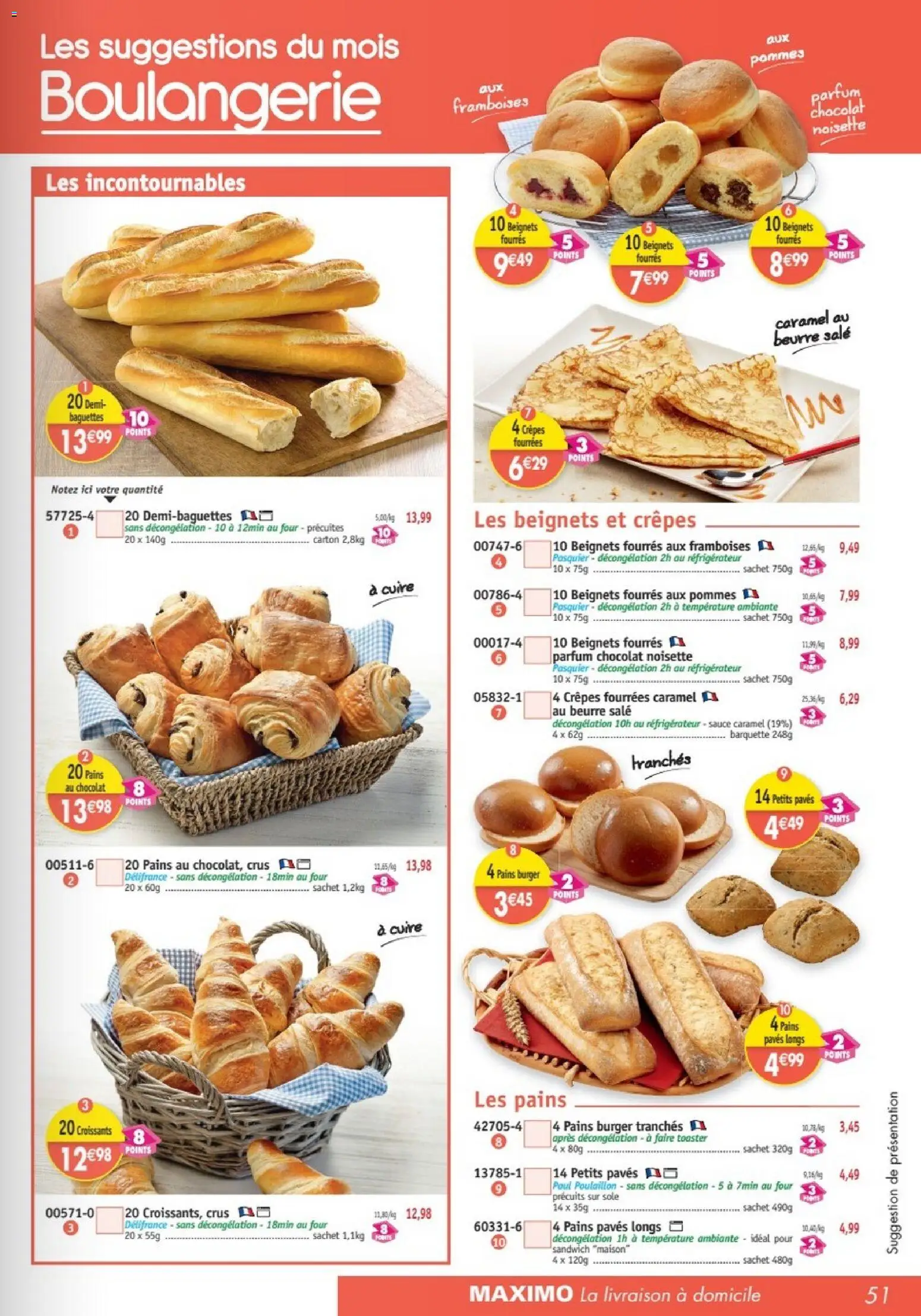 {H1} | Page: 51 | Produits: Réfrigérateur, Toaster, Chocolat, Pommes