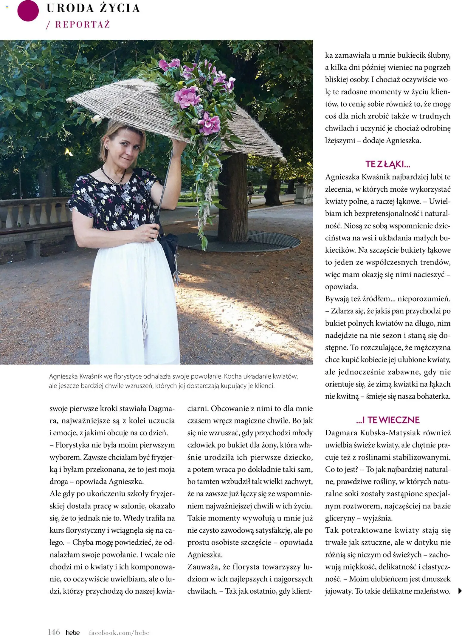 Hebe gazetka - Magazyn od 01.09.2026 | Strona: 146 | Produkty: Kwiatki, Wieniec, Soki, Kwiaty