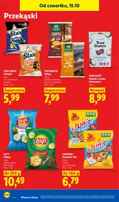 Pogląd oferty "LAJKONIK Przekąski, XXL, w morzu lub wesołe literki" - ważna od 15.10.2026 | Strona: 102 | Produkty: Daktyle, Karkówka, Przekąski, Ser