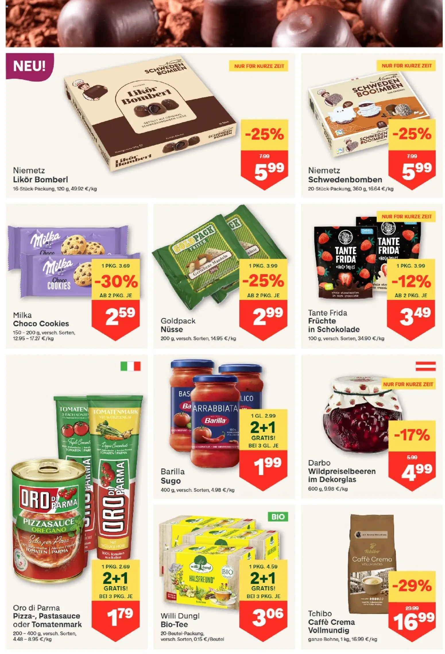 MPREIS Altenmarkt im Pongau gültig ab 22.10.2026 | Seite: 6 | Produkte: Nüsse, Barilla, Pizza, Tomaten