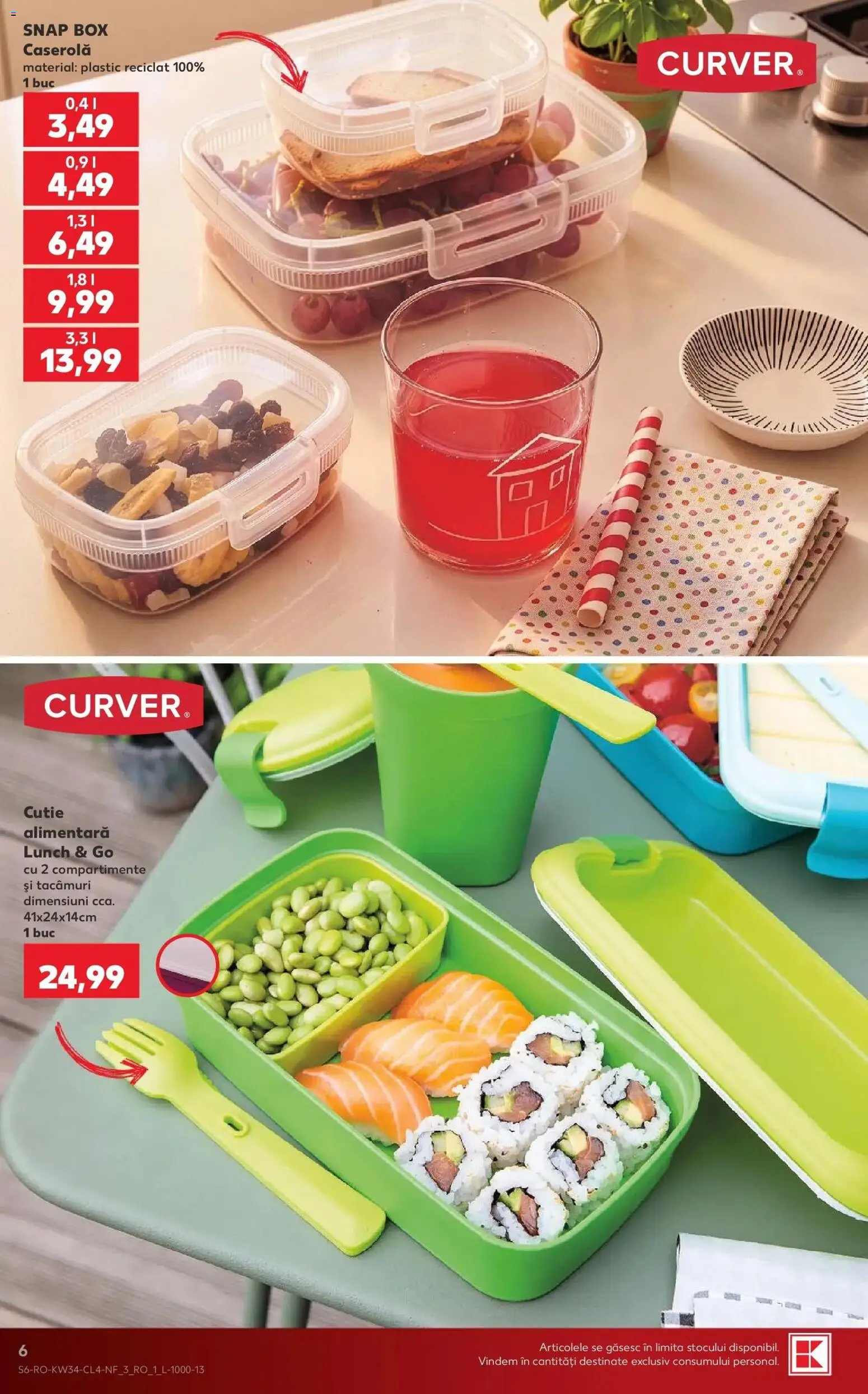Kaufland Comarnic 19.08.2026 - Revista si Oferta | Pagină: 6 | Produse: Caserola, Cutie