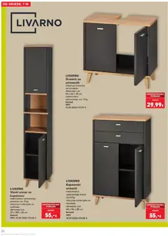 LIVARNO Kupaonski ormarić, maksimalno opterećenje police cca. 5 kg uključuje materijale za montažu dimenzije cca. 60 x 96 x 28 cm komad - Pregled kataloga iz trgovine Kaufland, vrijedi od 07.10.2026 | Stranica: 22 | Proizvodi: Ormar, Umivaonik, Kupaonski ormarić