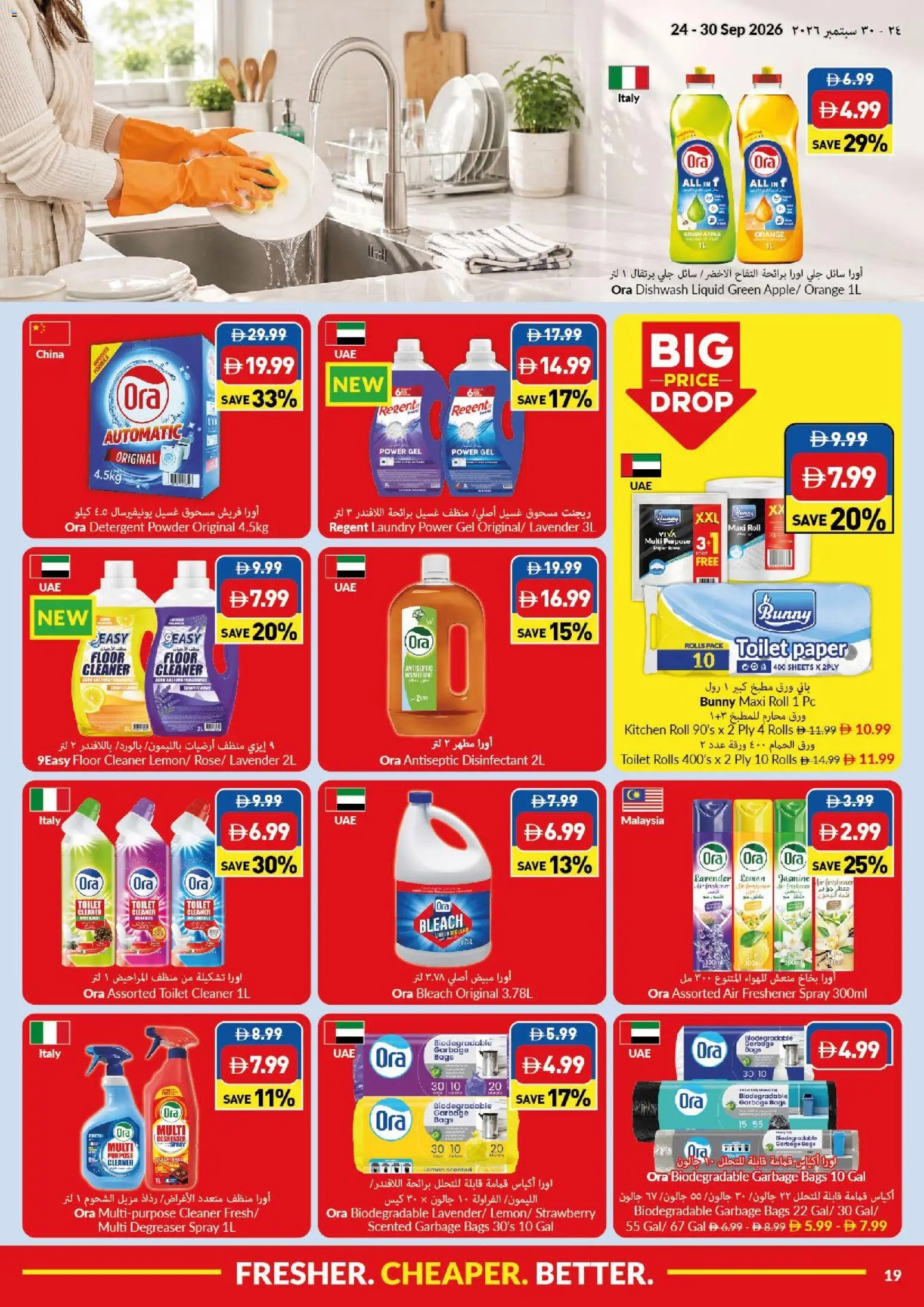 {H1} | Page: 19 | Products: Disinfectant, Detergent, Toilet, PC