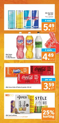 Alle Fanta en Sprite 1.5 literflessen, Fanta Zero Sugar, Fanta Orange, Sprite Zero Sugar - Voorbeeld van een folder van Albert Heijn, geldig van 08.06.2026 | Pagina: 36