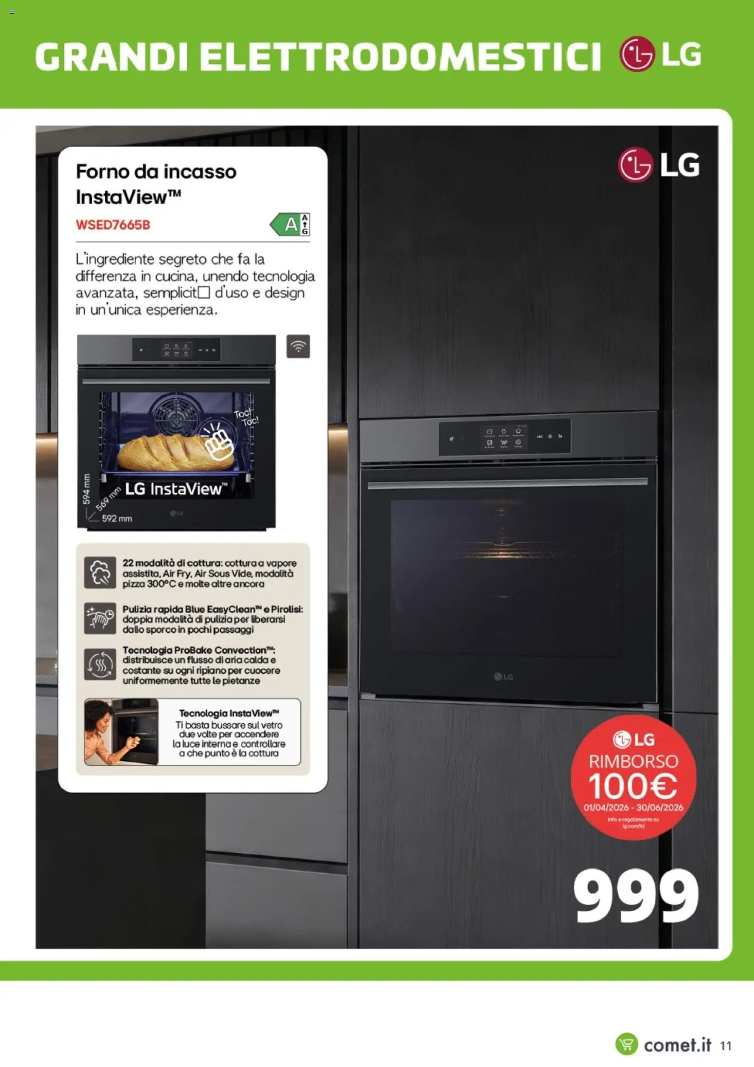 Volantino Comet del 29/06/2026 | Pagina: 11 | Prodotti: Ripiano, Pizza, Forno