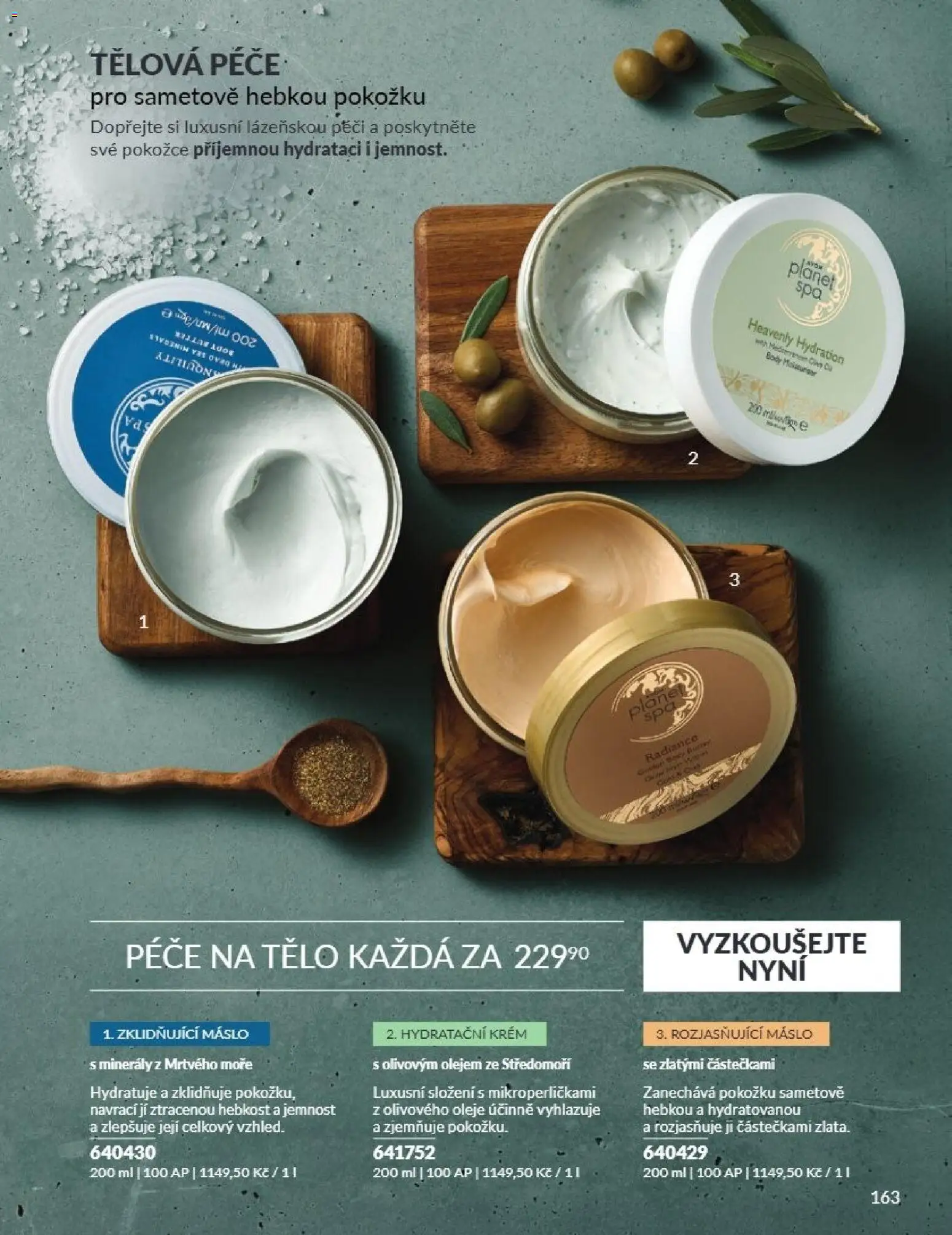Avon Katalog 09/2026 od 01.09.2026 | Strana: 163 | Produkty: Oleje, Hydratační krém, Minerály, Body