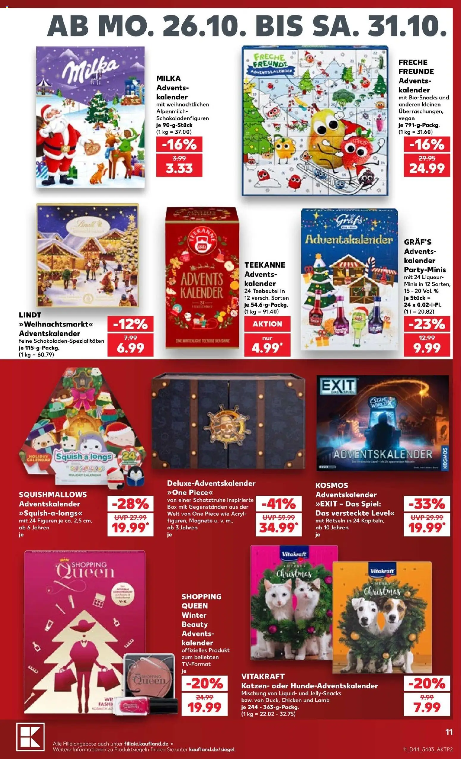 Kaufland Prospekt Völklingen – gültig ab 26.10.2026 | Seite: 11 | Produkte: Spiel, Box, Milka, Teekanne