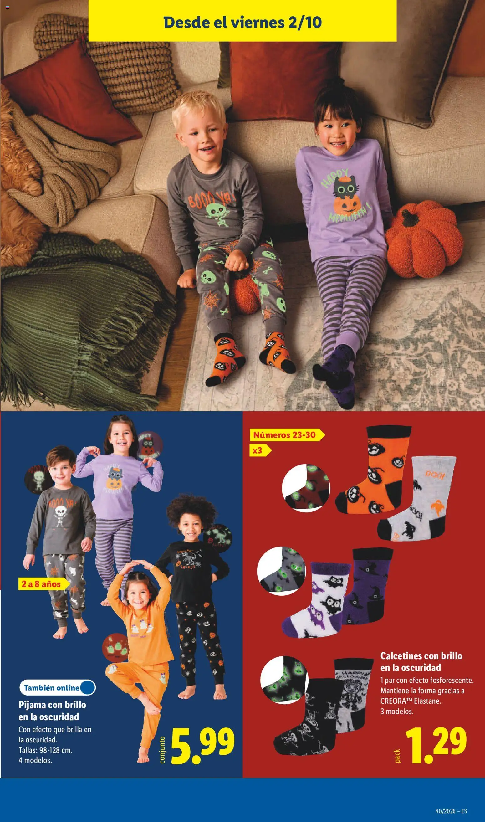 Lidl folleto Halloween │ válido desde el 02/10/2026 | Página: 19 | Productos: Pijama, Calcetines